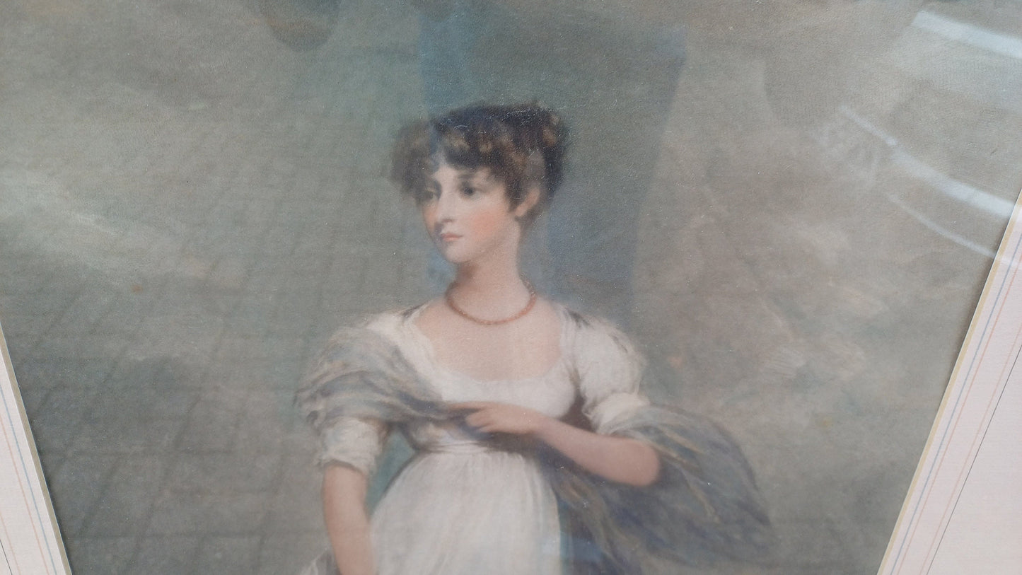 Large Top Quality Vintage Original Signed Norman Hirst Print of a Fine Lady.