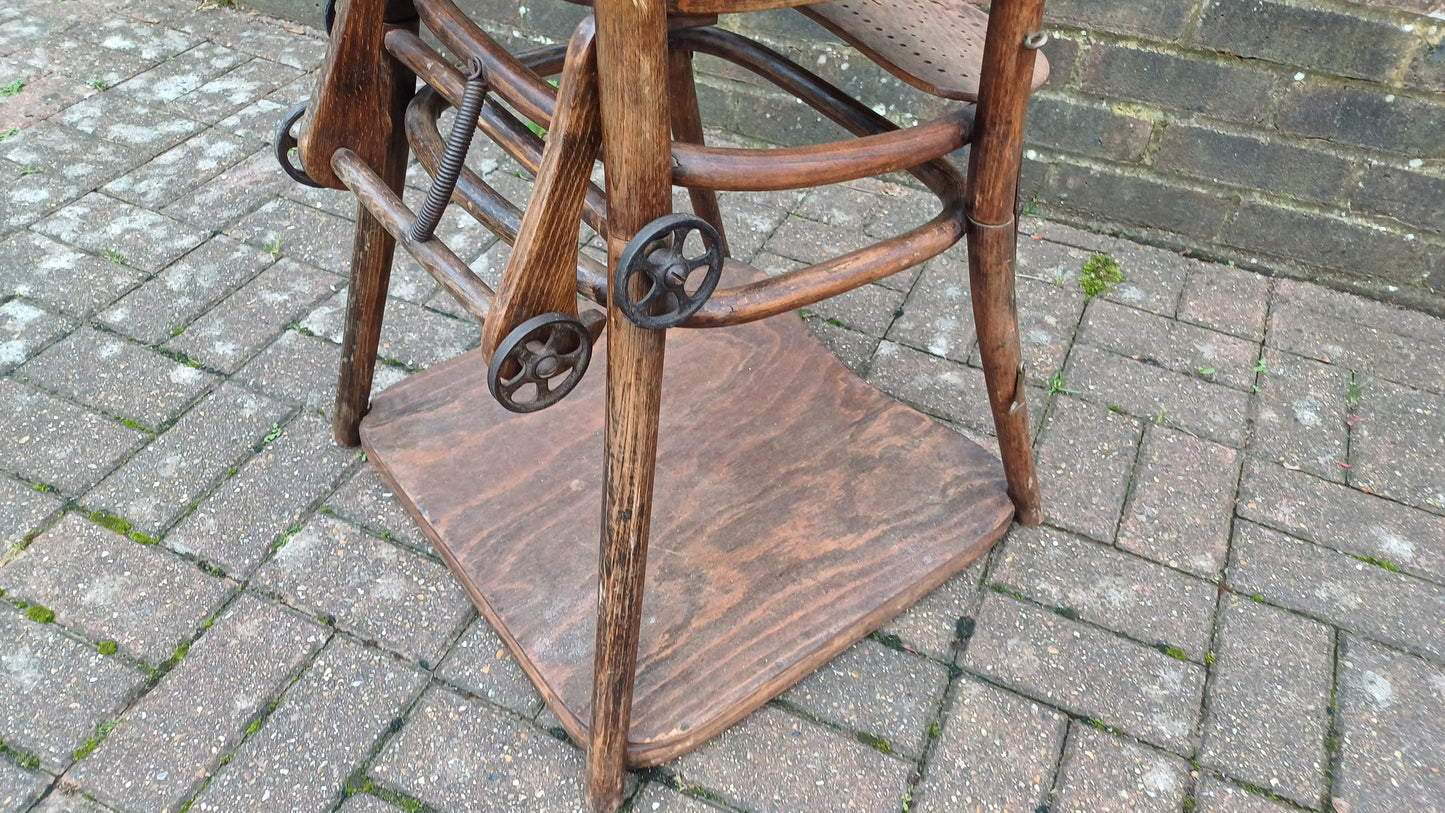 Rare Vintage ‘Thonet’ Bentwood Child’s Chair Nursery