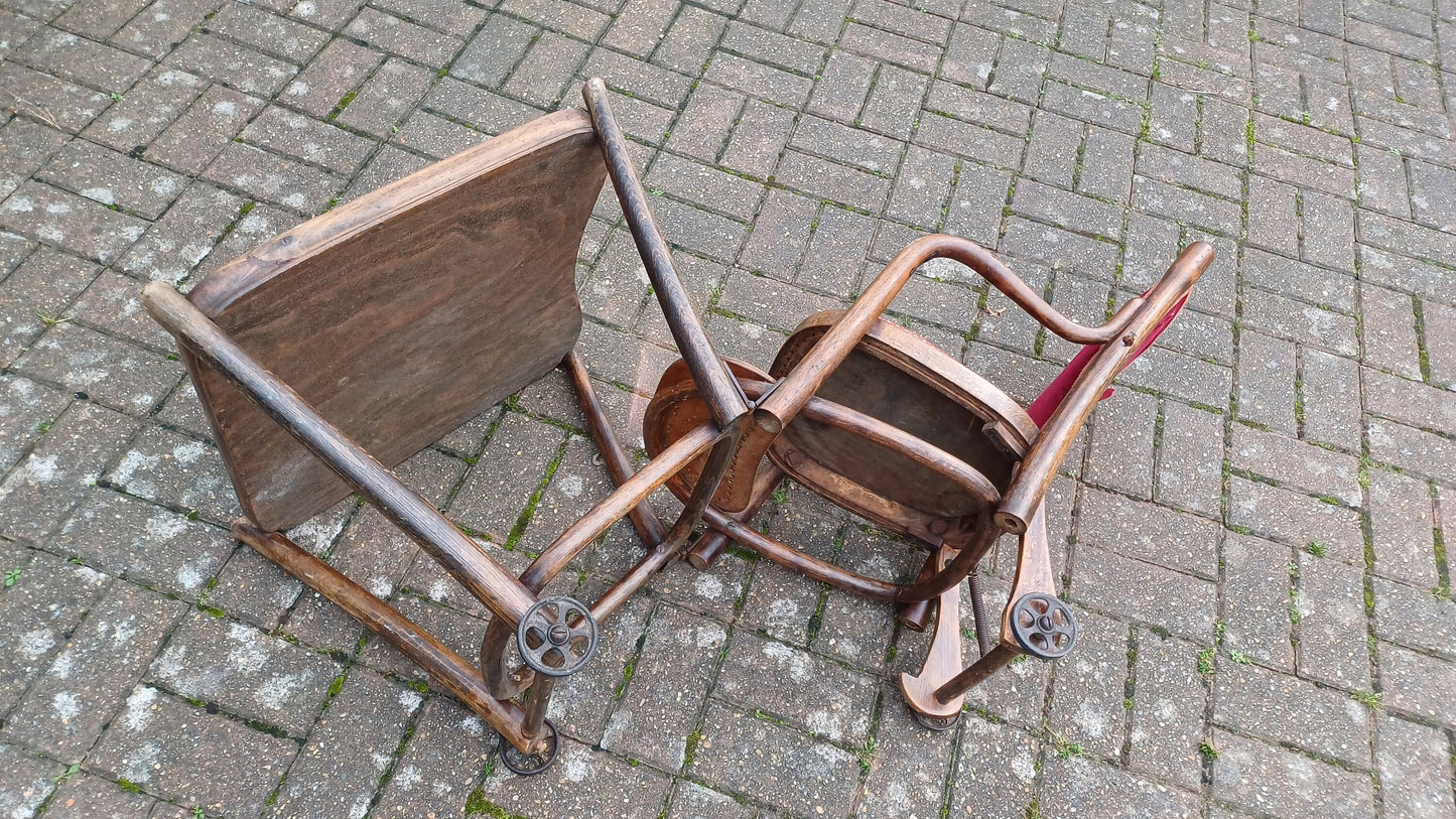 Rare Vintage ‘Thonet’ Bentwood Child’s Chair Nursery