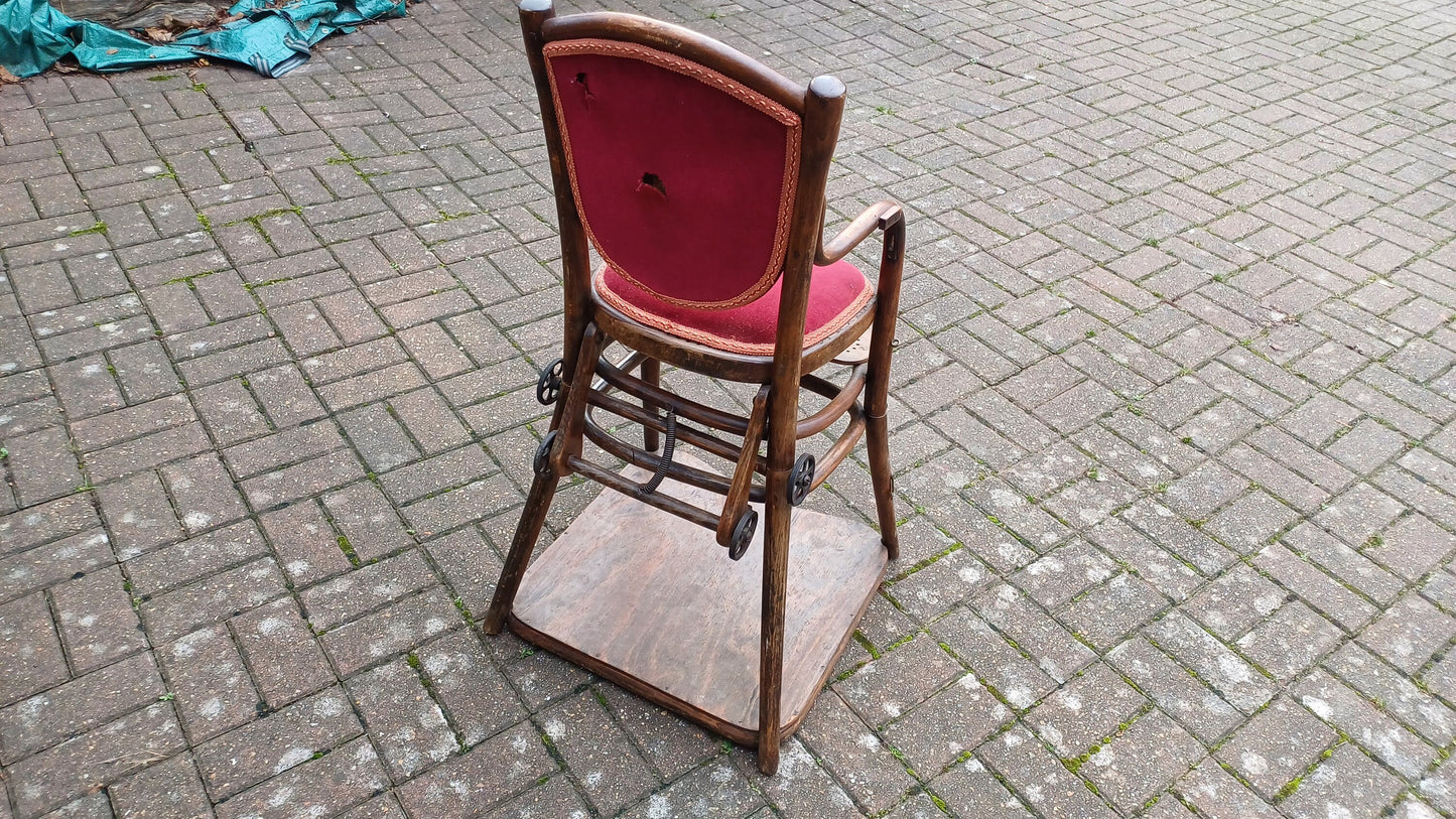 Rare Vintage ‘Thonet’ Bentwood Child’s Chair Nursery