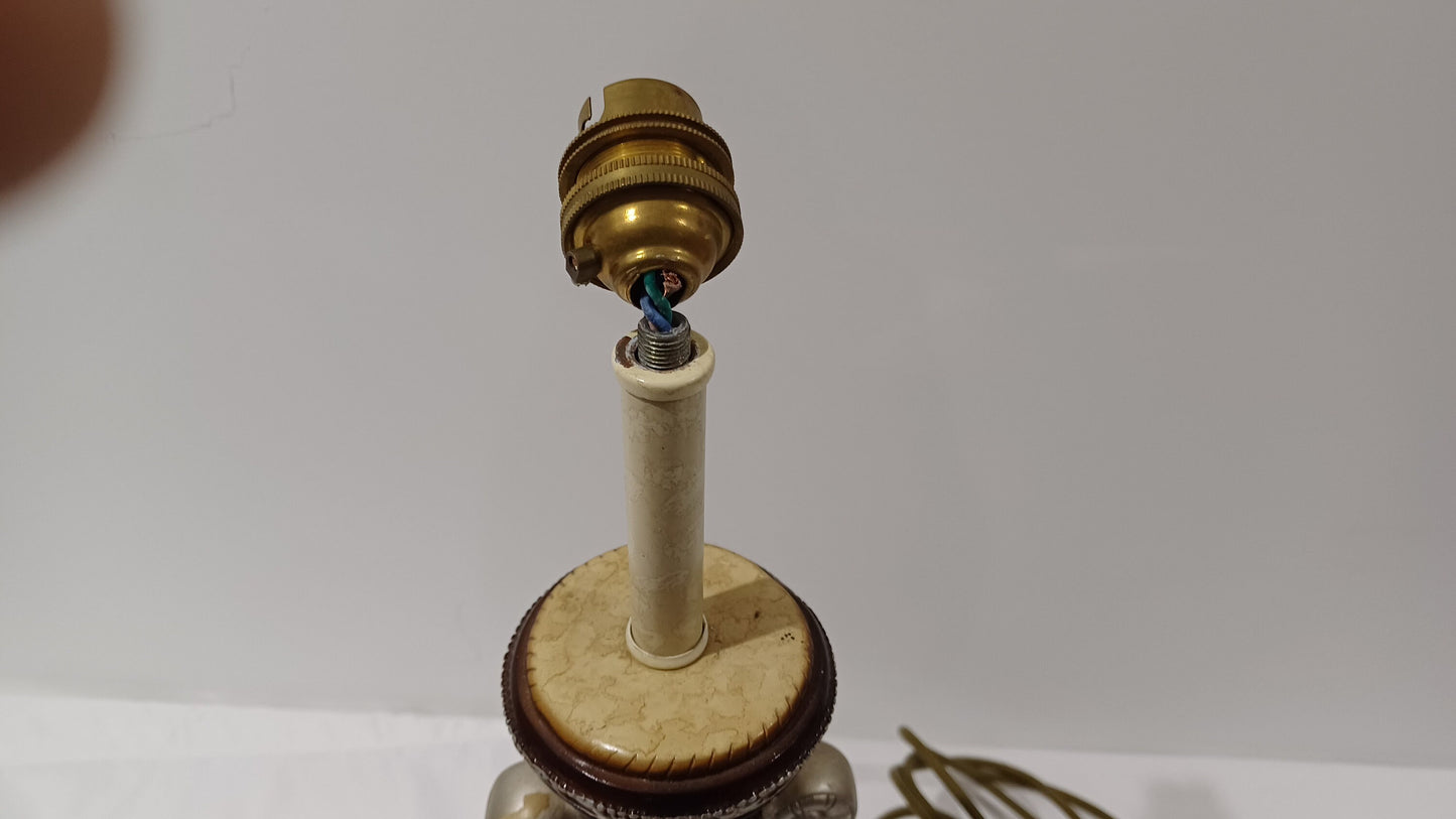 Vintage Widdop Bingham Romanesque Resin Lamp 45cm tall