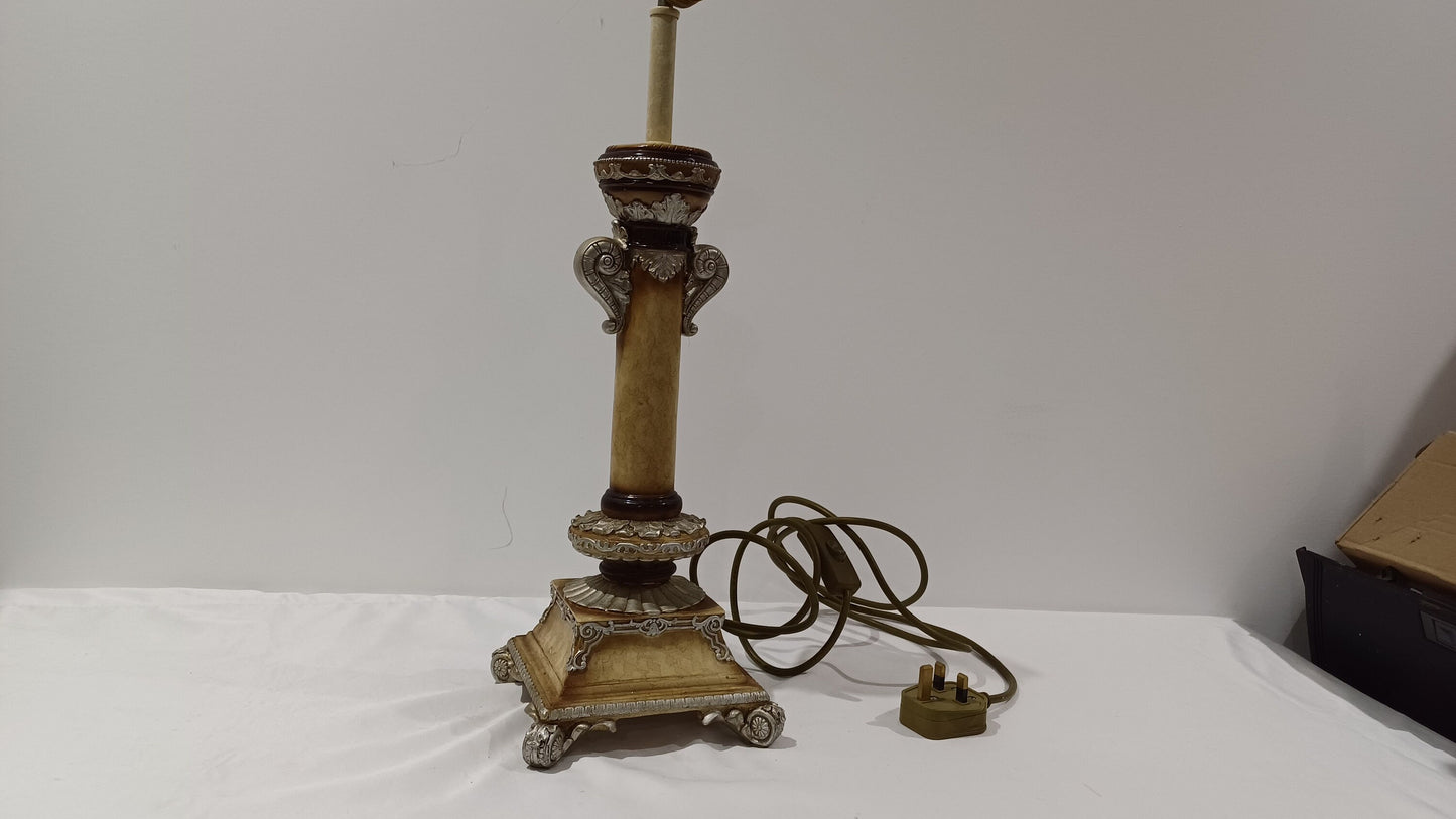 Vintage Widdop Bingham Romanesque Resin Lamp 45cm tall