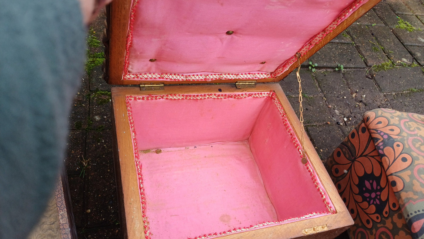 3 Vintage Storage Boxes Stools For Restoration Footstool Needlework