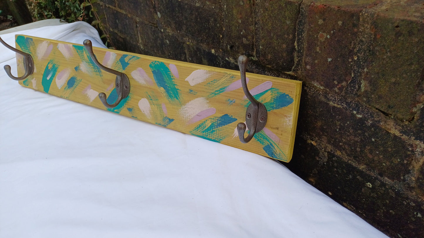 Annie Sloan Hooks Contemporary Painted Shabby Chic Coat Hooks Quality Iron Hooks Bespoke Hand Painted.