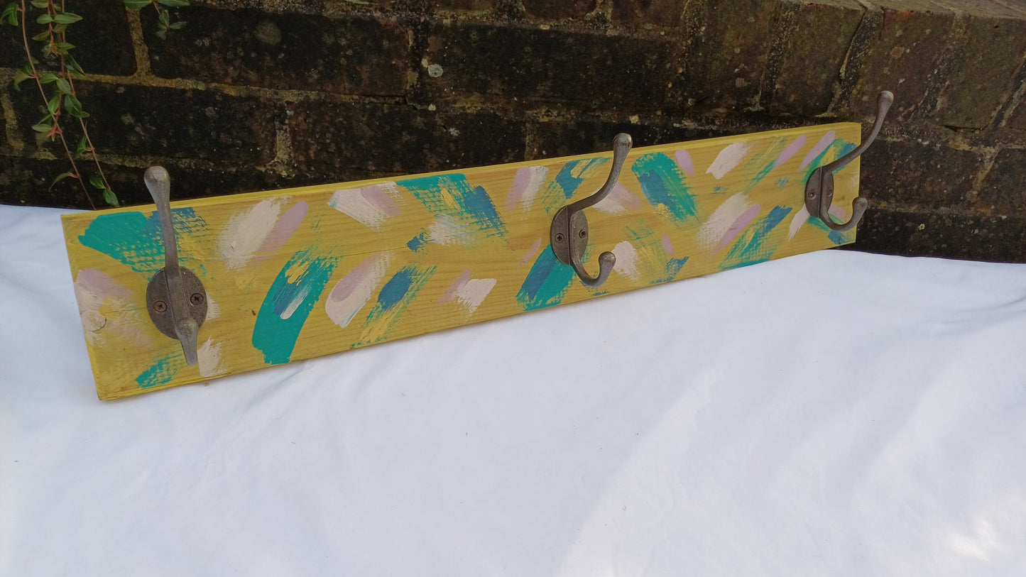 Annie Sloan Hooks Contemporary Painted Shabby Chic Coat Hooks Quality Iron Hooks Bespoke Hand Painted.