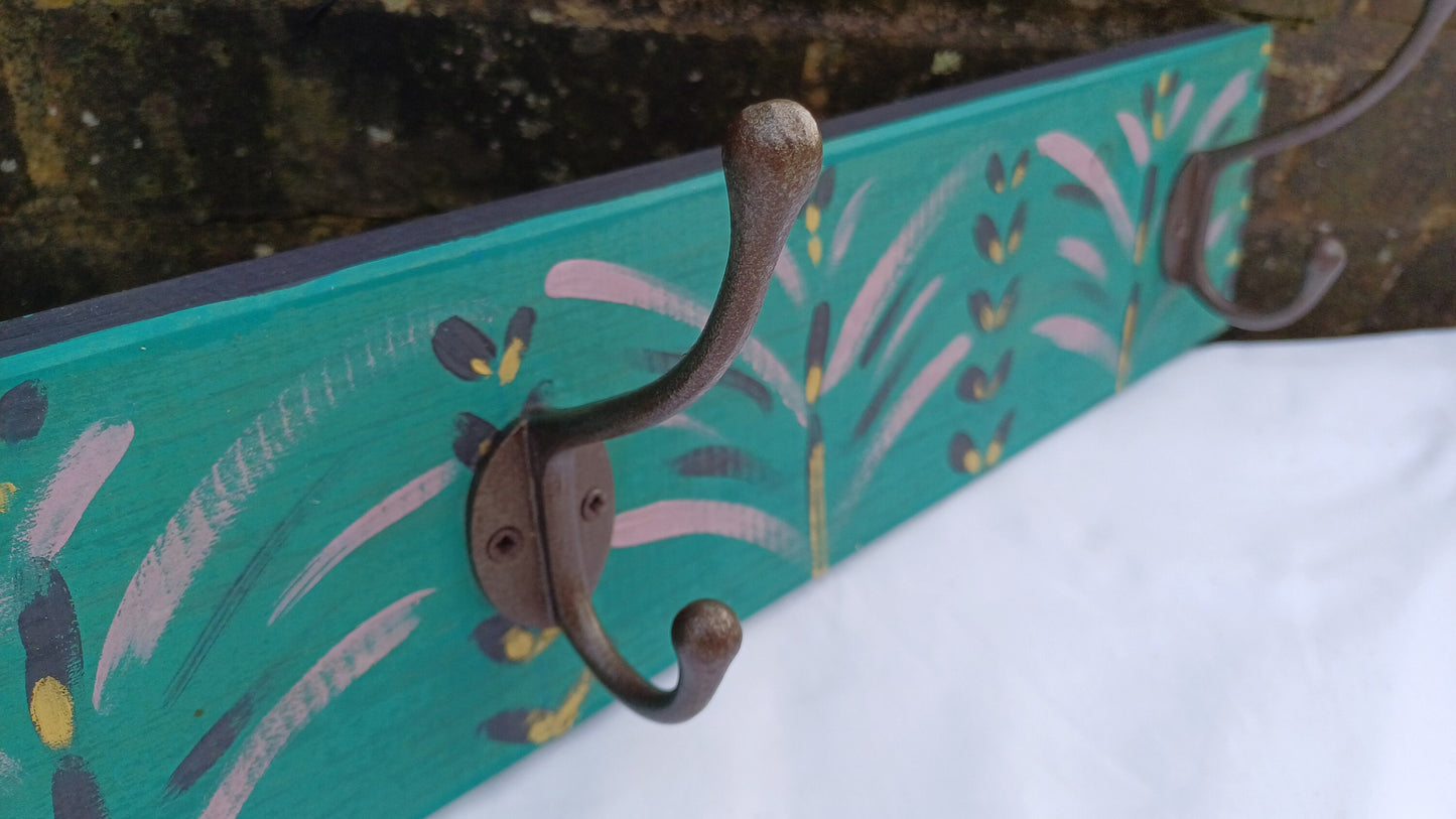 Annie Sloan Hooks Contemporary Painted Shabby Chic Coat Hooks Quality Iron Hooks Bespoke Hand Painted.