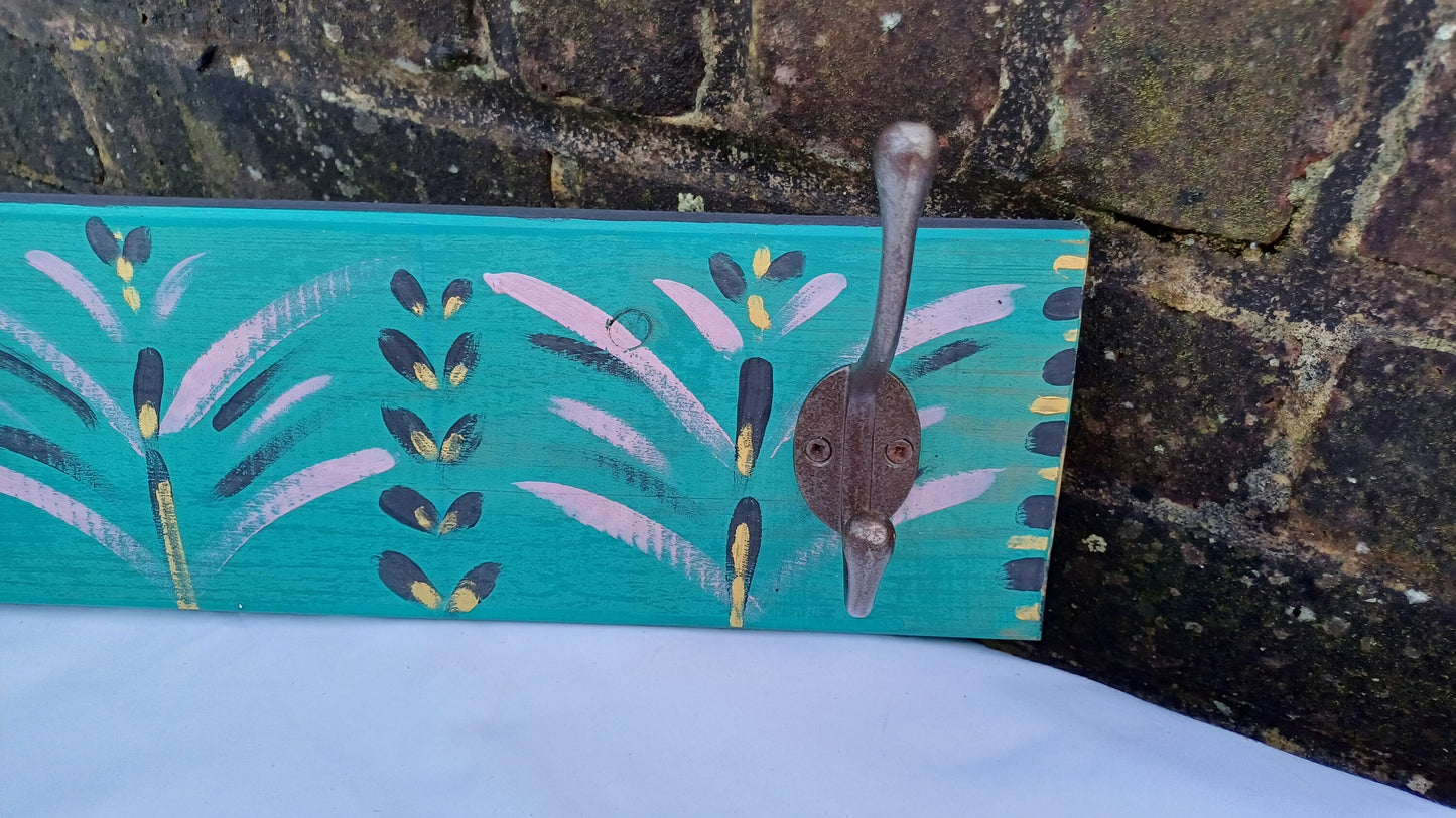 Annie Sloan Hooks Contemporary Painted Shabby Chic Coat Hooks Quality Iron Hooks Bespoke Hand Painted.