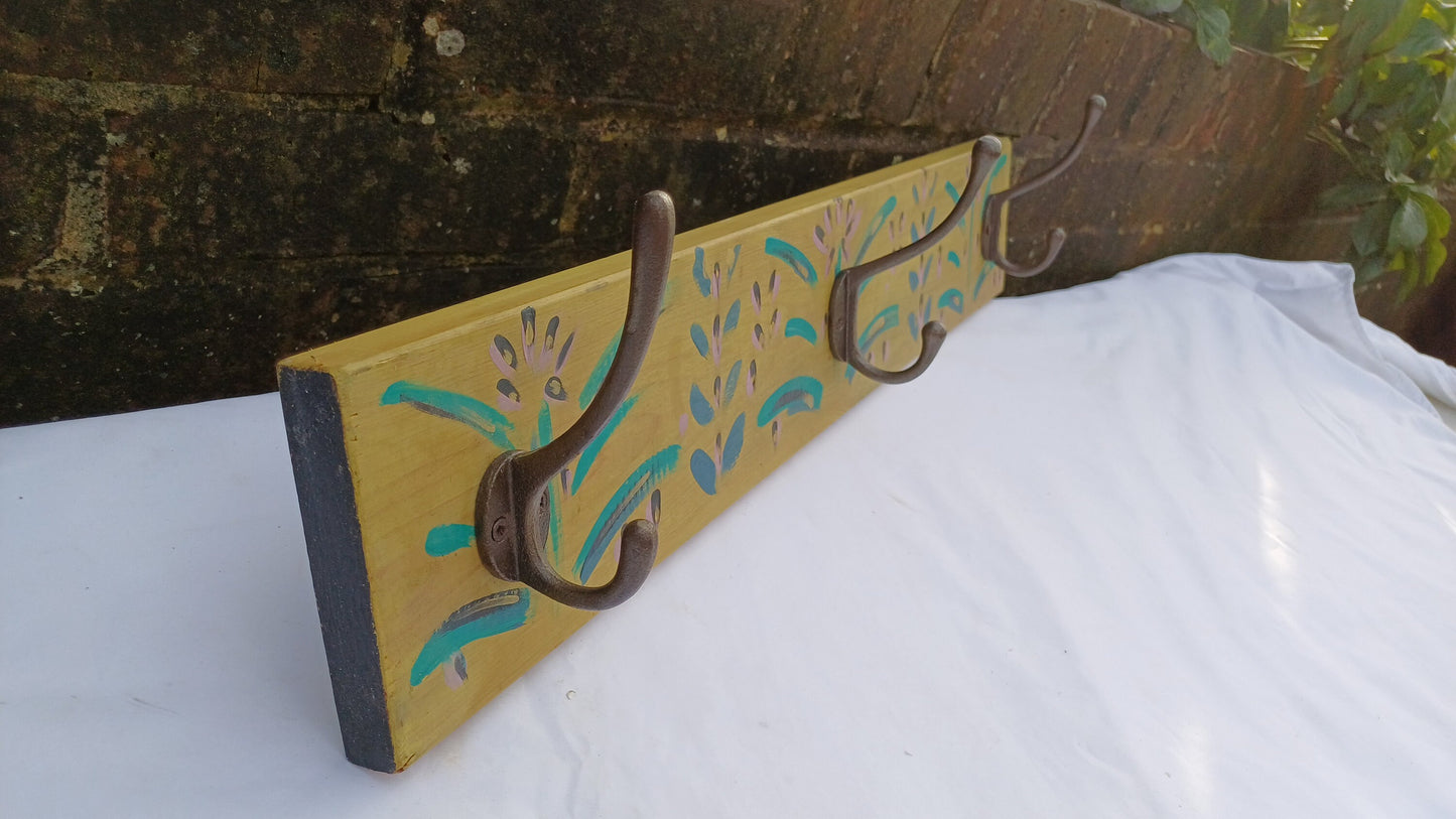 Annie Sloan Hooks Contemporary Painted Shabby Chic Coat Hooks Quality Iron Hooks Bespoke Hand Painted.