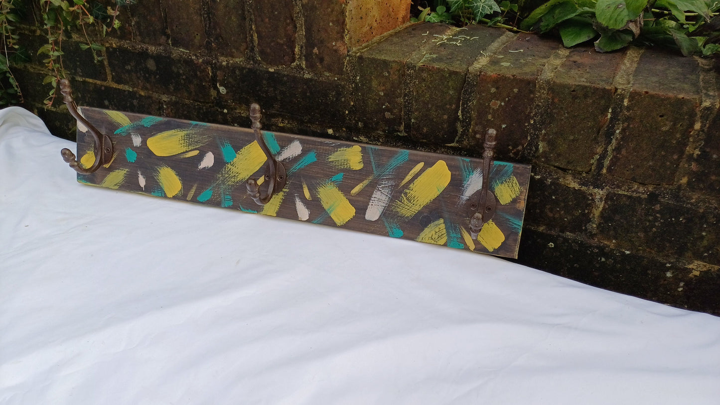 Annie Sloan Hooks Contemporary Painted Shabby Chic Coat Hooks Quality Iron Hooks Bespoke Hand Painted.