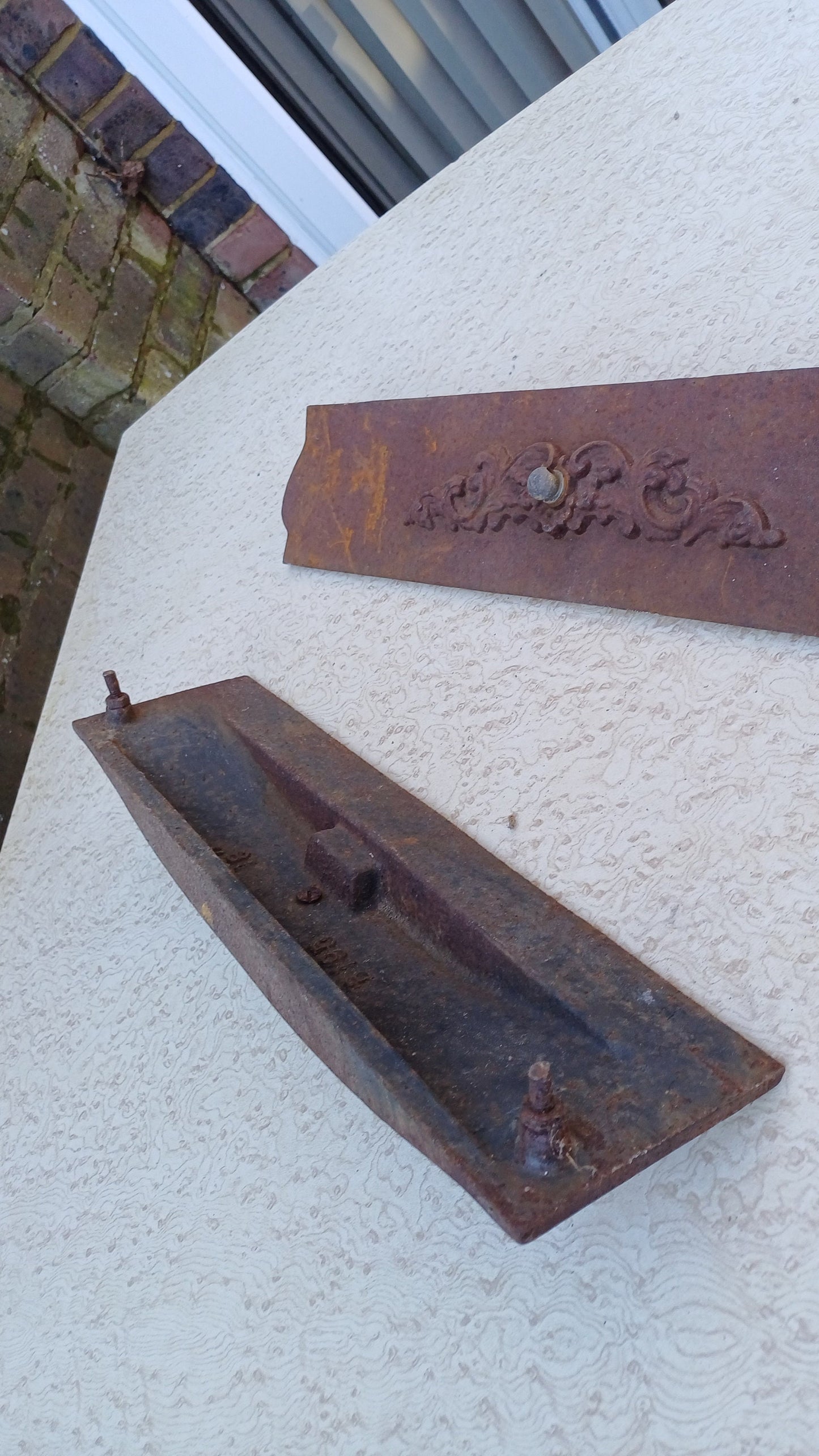 Pair of Heritage Vintage Iron Fireplace Hearth Basket Fronts Decorative Iron