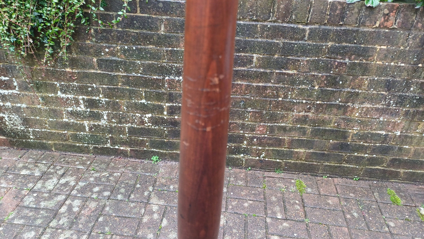 Vintage Early 20th Century Stained and Turned Standard Lamp.