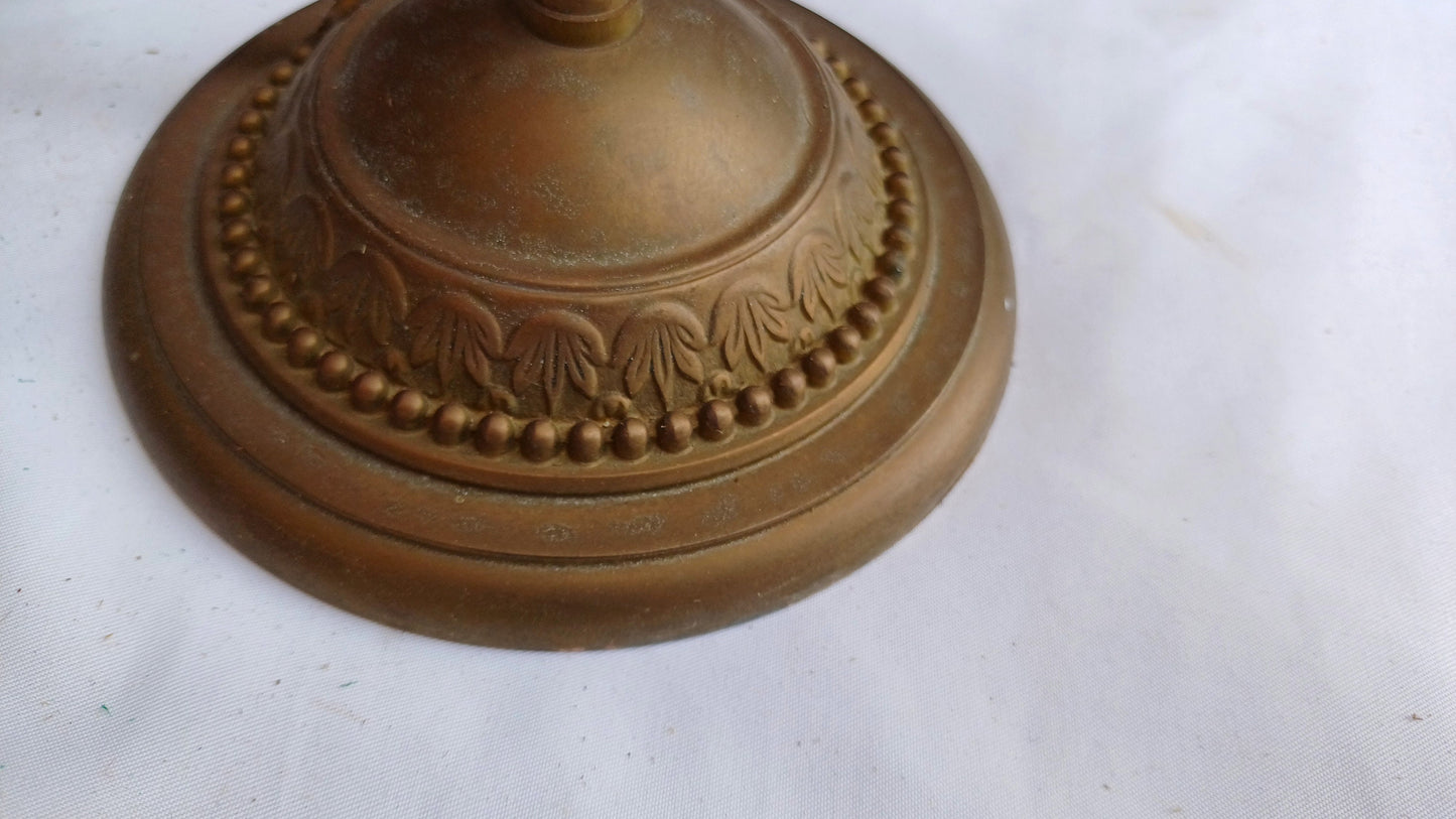 Tall Brass Working Table Lamp. Vintage Lighting. 2m Lead with Switch