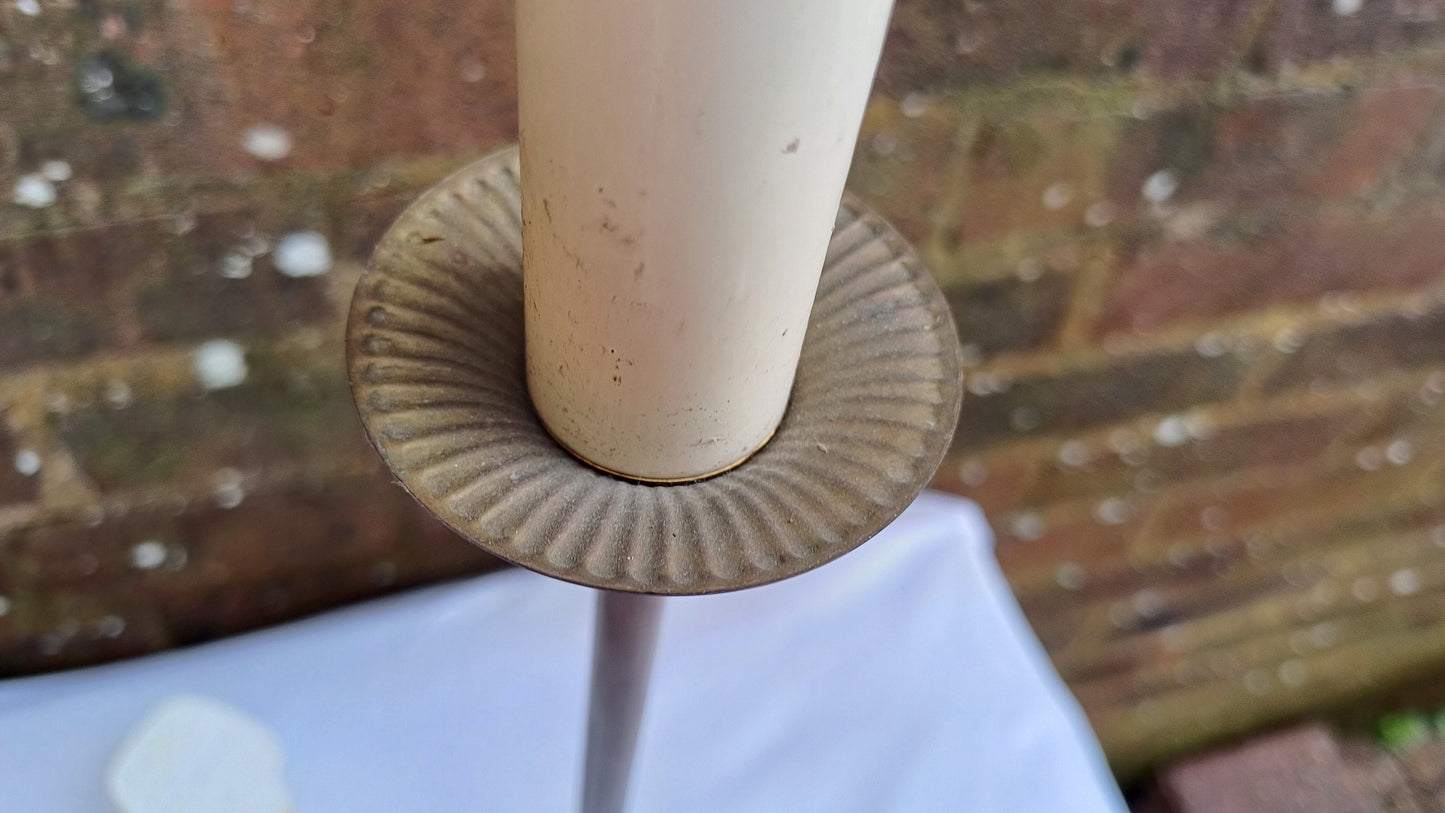 Tall Brass Working Table Lamp. Vintage Lighting. 2m Lead with Switch