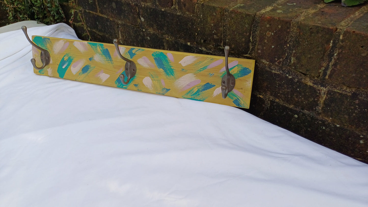 Annie Sloan Hooks Contemporary Painted Shabby Chic Coat Hooks Quality Iron Hooks Bespoke Hand Painted.
