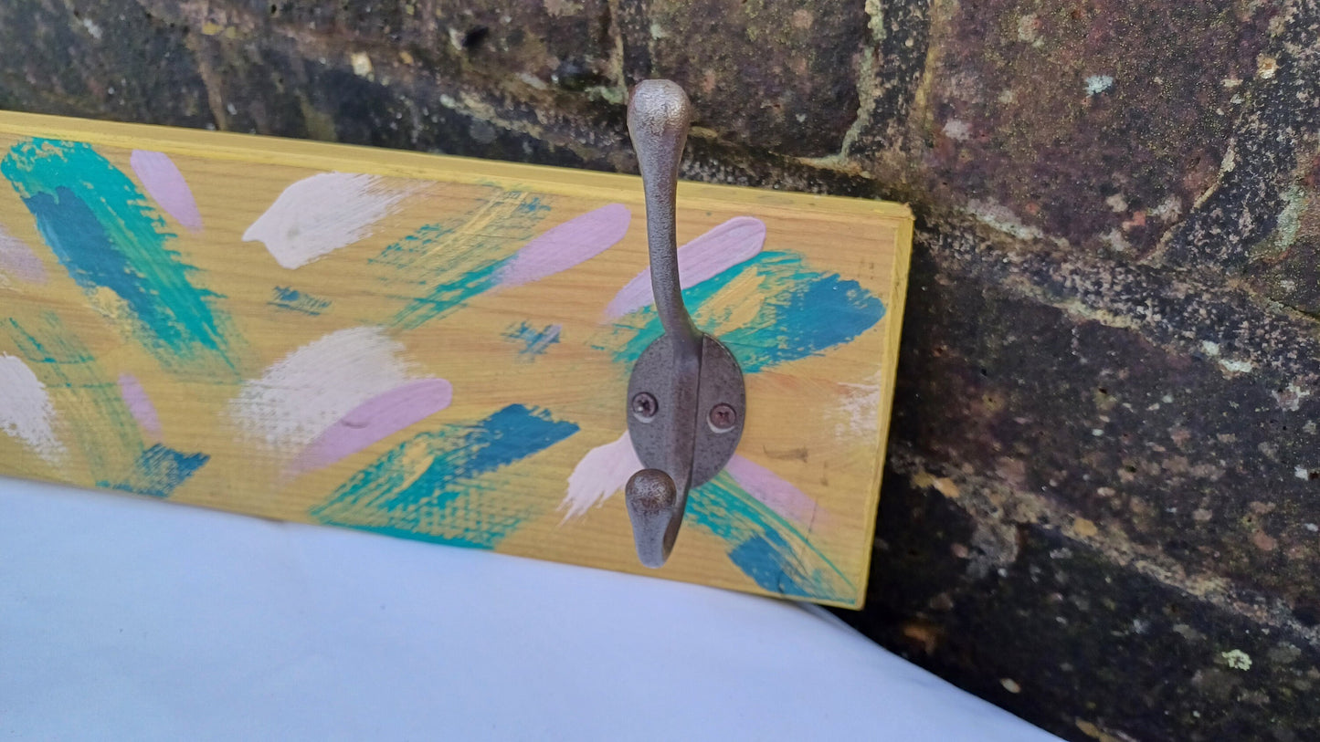 Annie Sloan Hooks Contemporary Painted Shabby Chic Coat Hooks Quality Iron Hooks Bespoke Hand Painted.