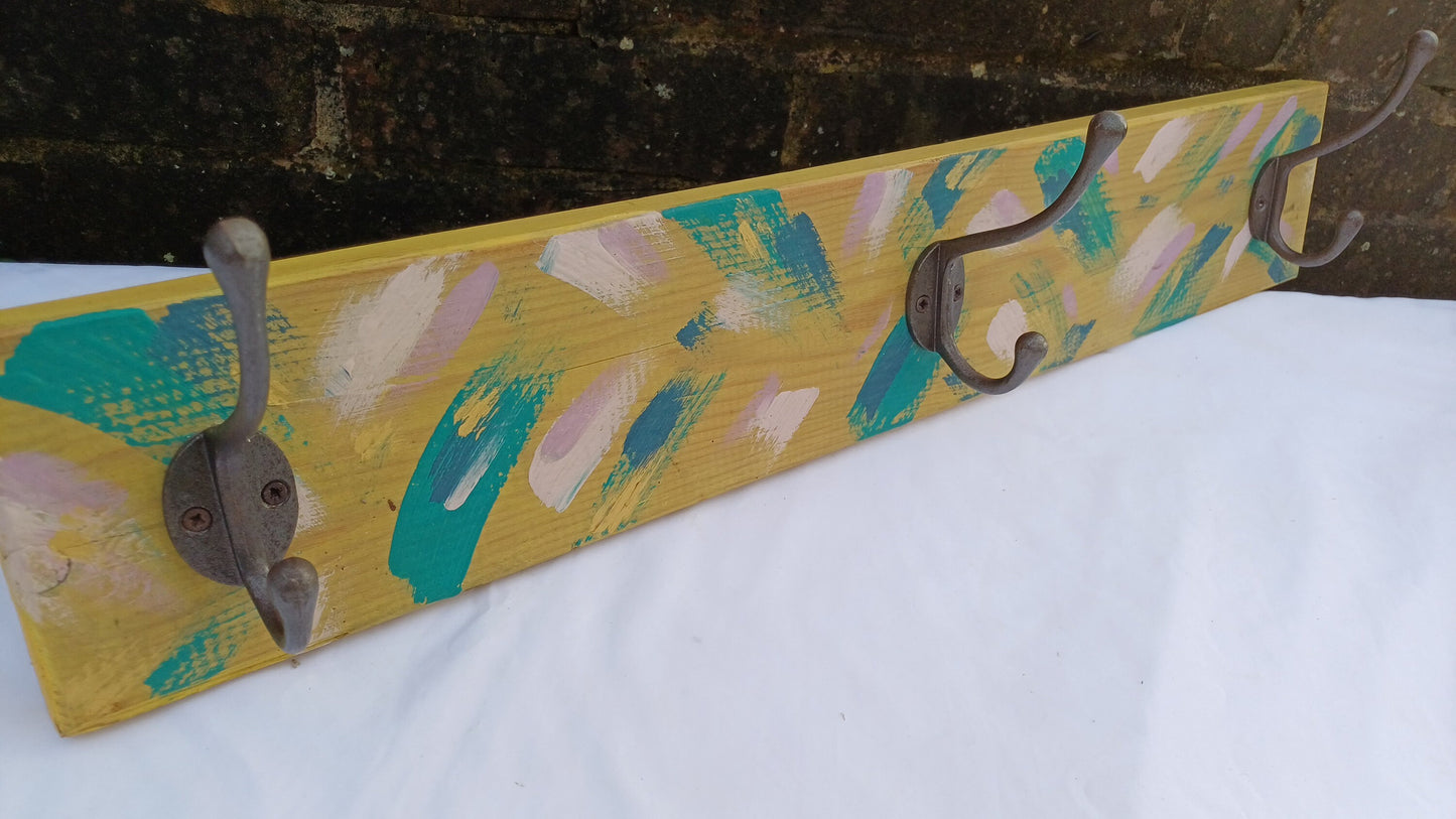 Annie Sloan Hooks Contemporary Painted Shabby Chic Coat Hooks Quality Iron Hooks Bespoke Hand Painted.