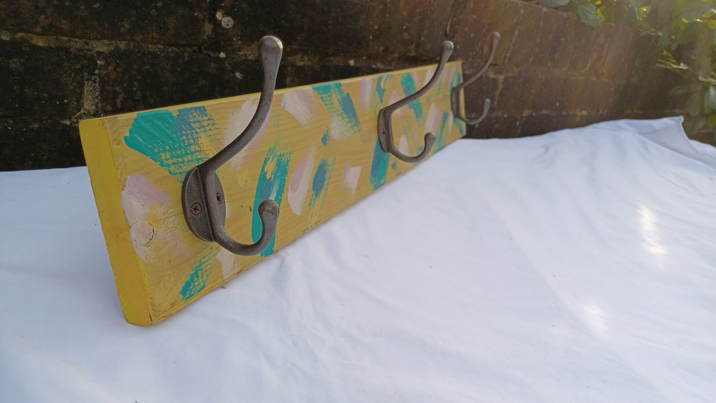 Annie Sloan Hooks Contemporary Painted Shabby Chic Coat Hooks Quality Iron Hooks Bespoke Hand Painted.