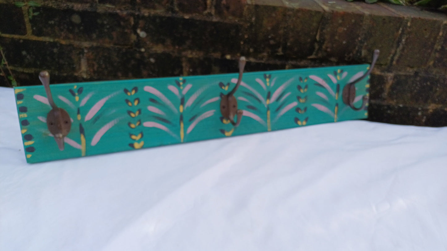 Annie Sloan Hooks Contemporary Painted Shabby Chic Coat Hooks Quality Iron Hooks Bespoke Hand Painted.