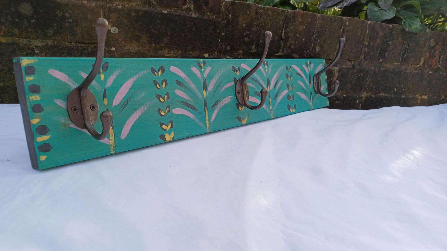 Annie Sloan Hooks Contemporary Painted Shabby Chic Coat Hooks Quality Iron Hooks Bespoke Hand Painted.