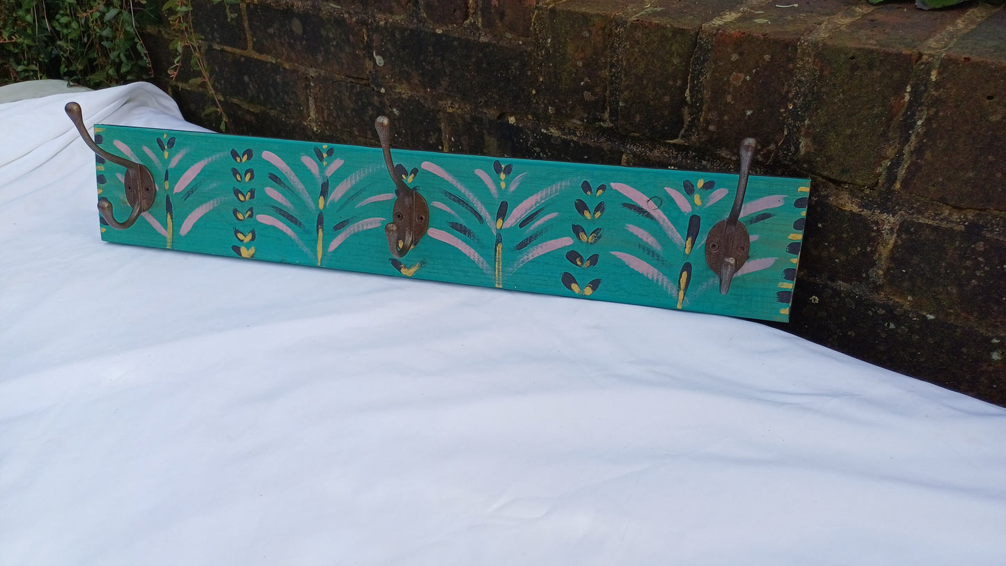 Annie Sloan Hooks Contemporary Painted Shabby Chic Coat Hooks Quality Iron Hooks Bespoke Hand Painted.