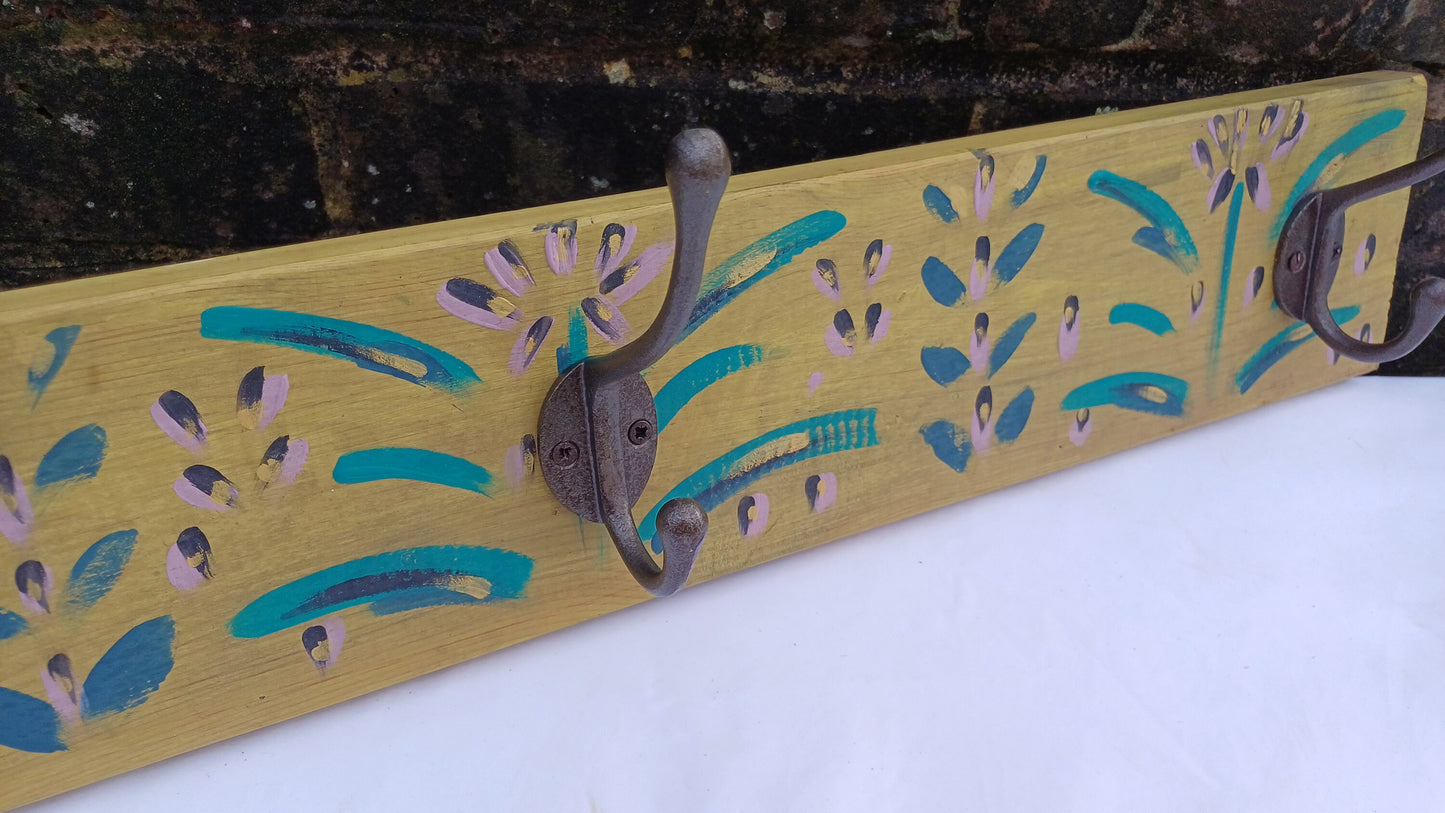 Annie Sloan Hooks Contemporary Painted Shabby Chic Coat Hooks Quality Iron Hooks Bespoke Hand Painted.