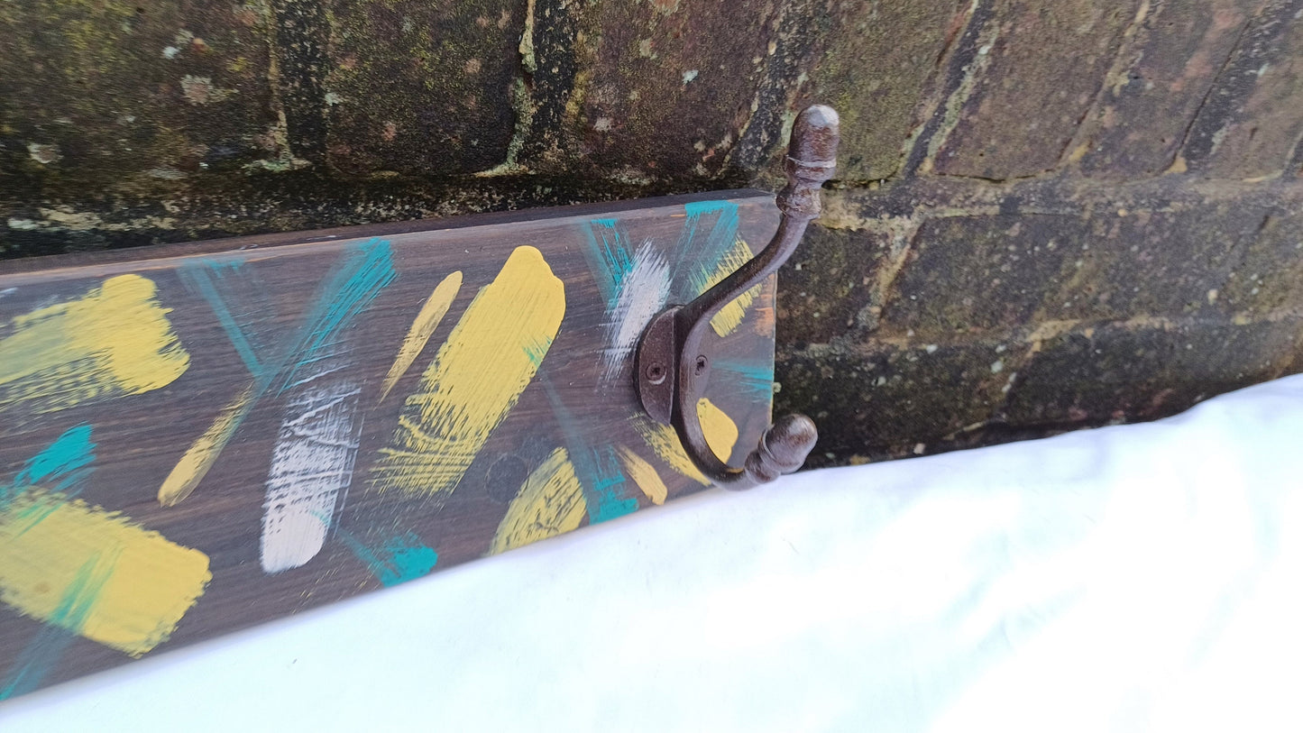 Annie Sloan Hooks Contemporary Painted Shabby Chic Coat Hooks Quality Iron Hooks Bespoke Hand Painted.