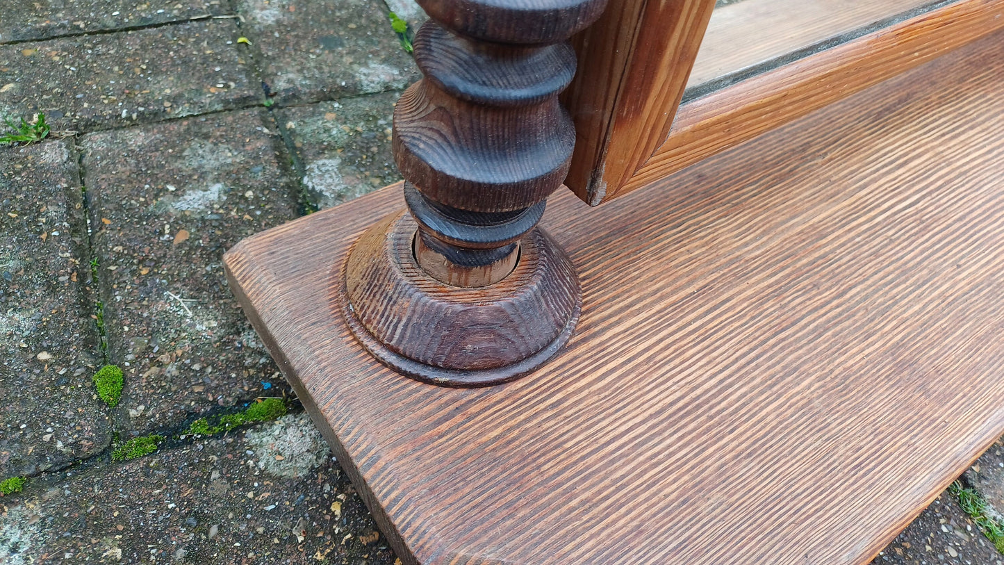 Vintage Pitch Pine Swing Dressing Table Mirror