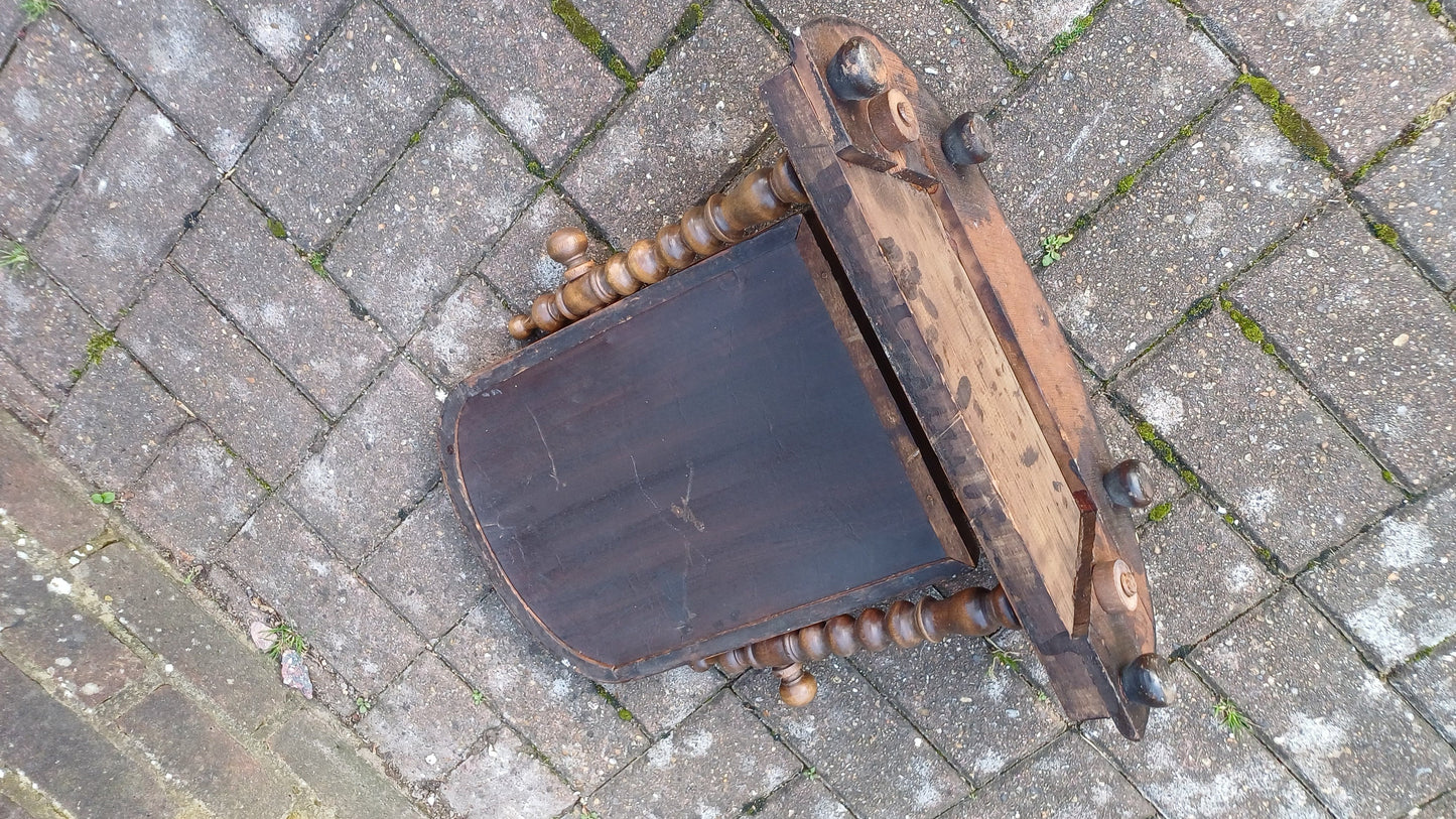 Vintage Victorian Stripped Dressing Table Mirror Swing Mechanism.