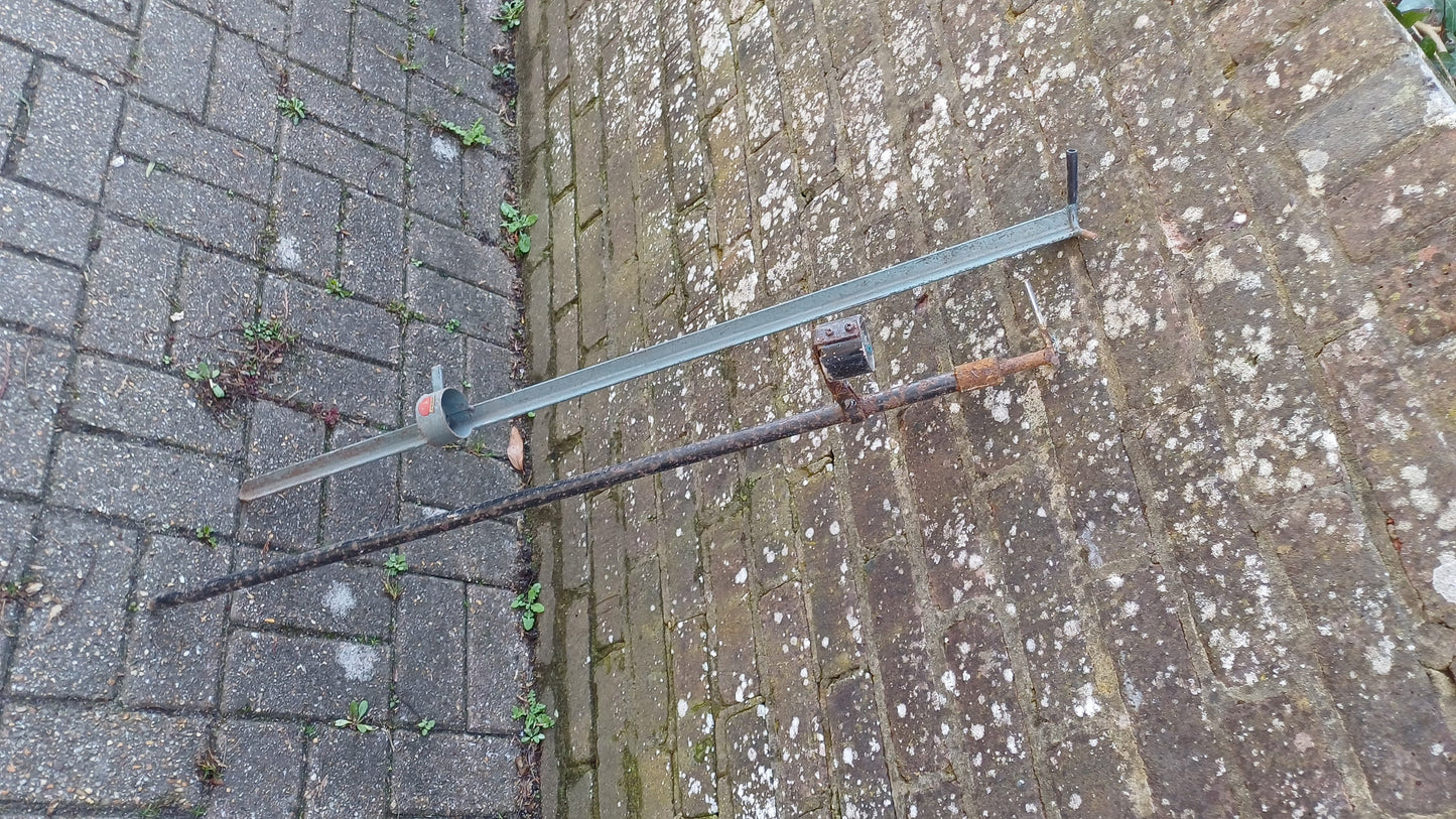 Pair of Retro Vintage Metal Fishing Rod Stands Brent Hailsham Sussex.