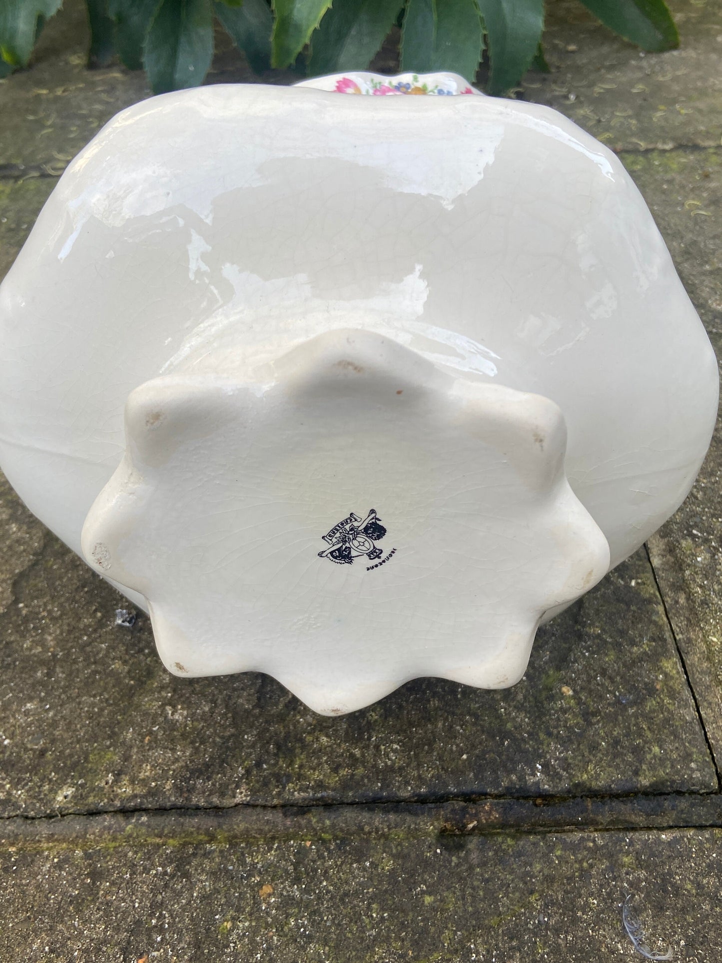 Large Vintage Floral Jug and Basin set, Ironstone, Made in England