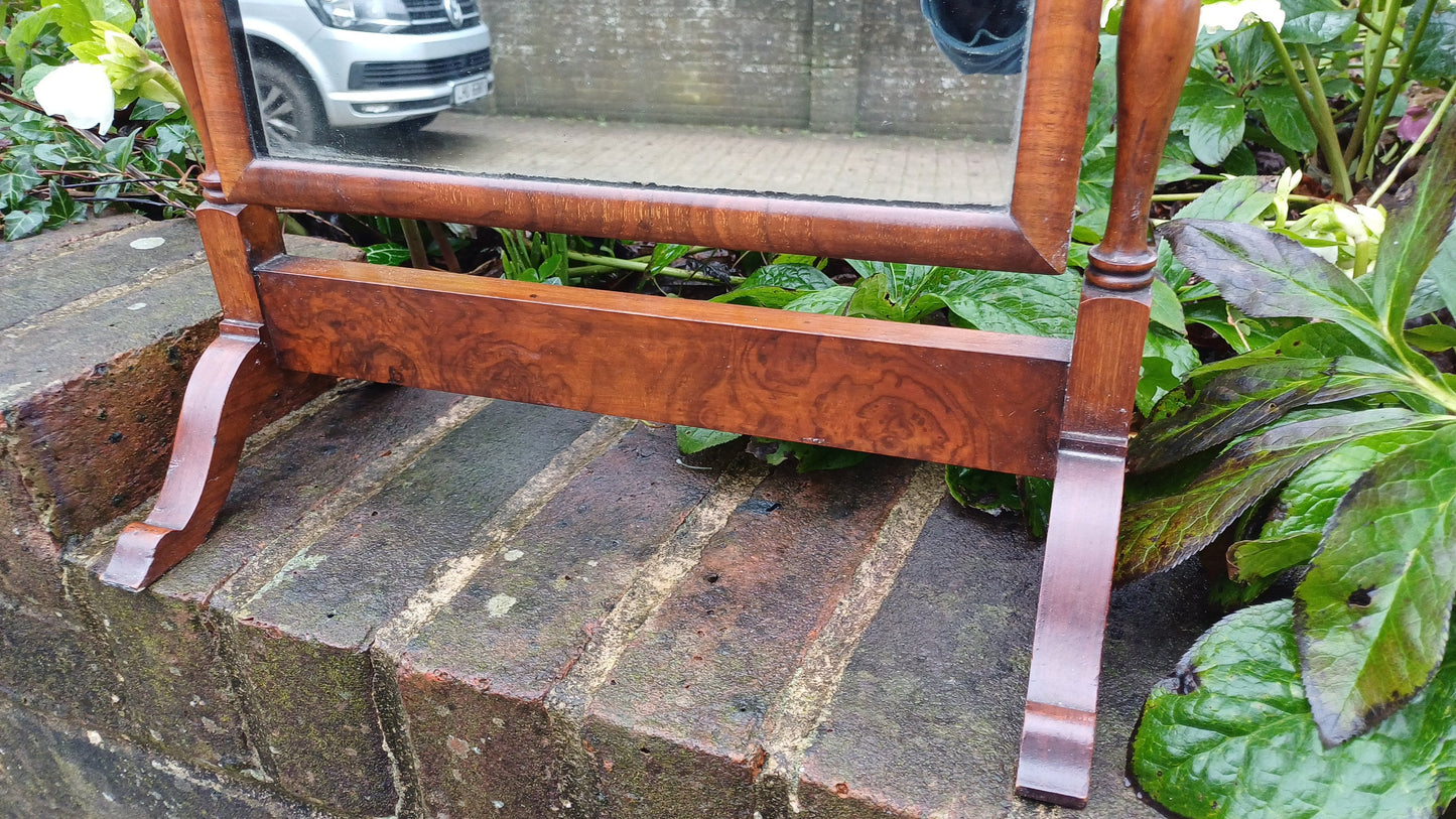 Large Vintage Mahogany Swing Dressing Table Mirror