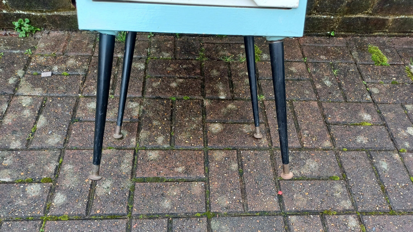 Classic 50s Retro Storage Unit Cupboard Drawers Atomic Legs