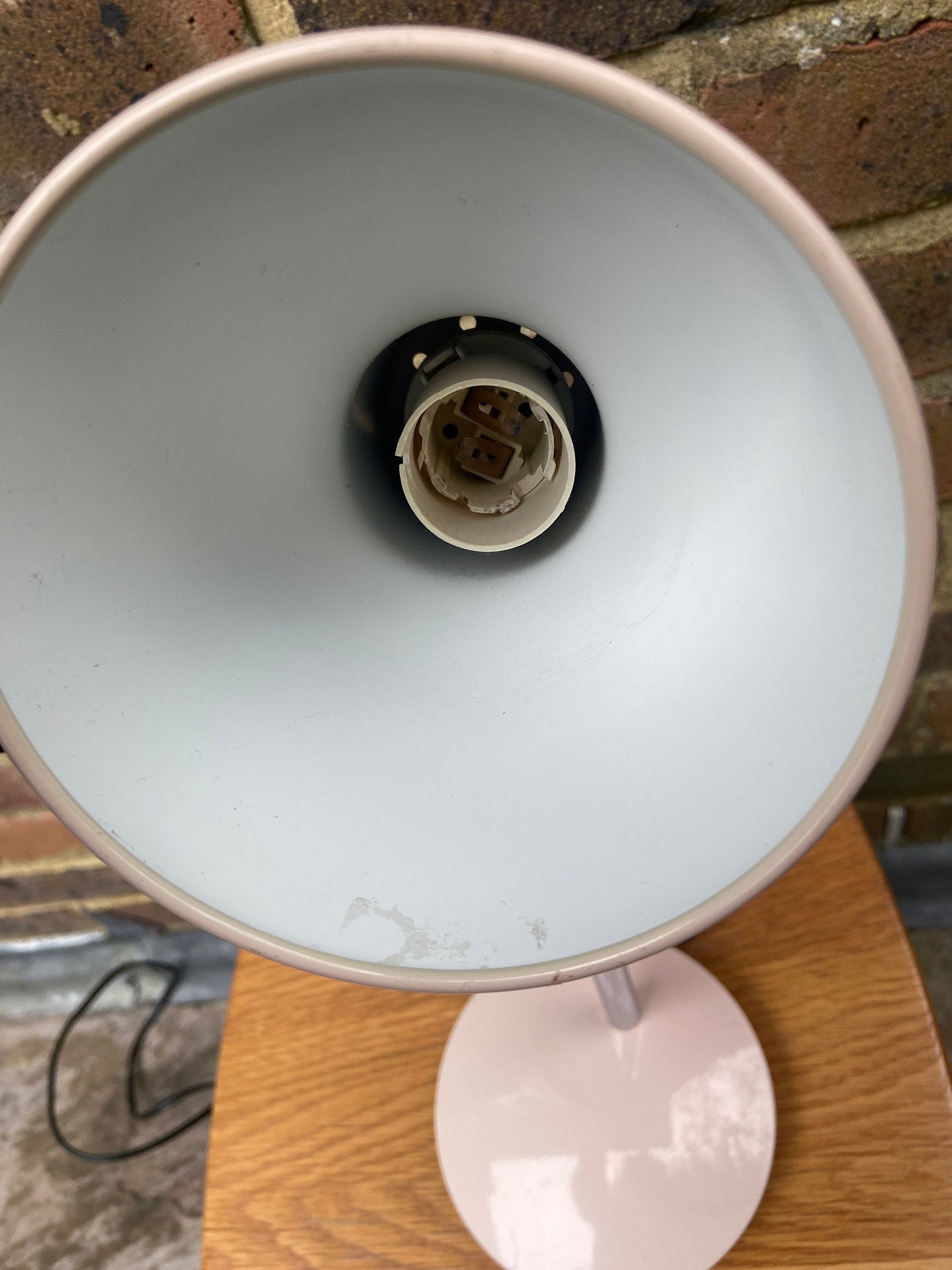 Pale pink vintage desk lamp - BHS