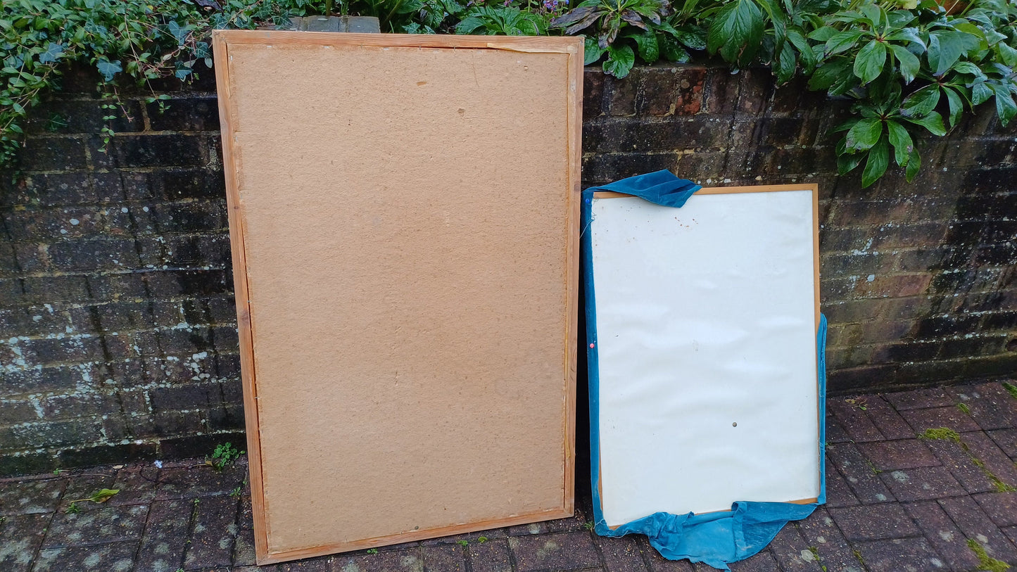 Pair of Very Large Vintage 80’s Noticeboards Fantastic and Easy Projects 108 x 72 cm