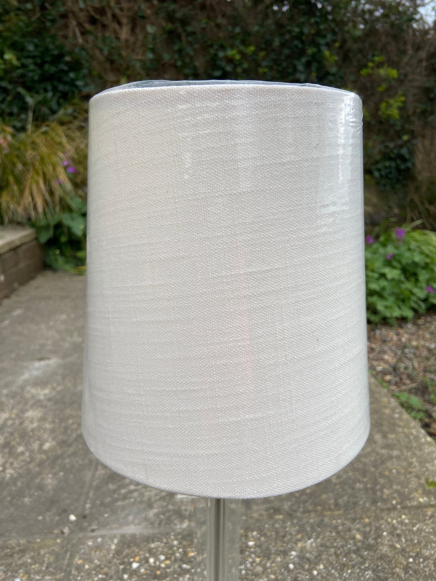 Vintage Geometric Cubic Perspex lamp with new shade - working condition