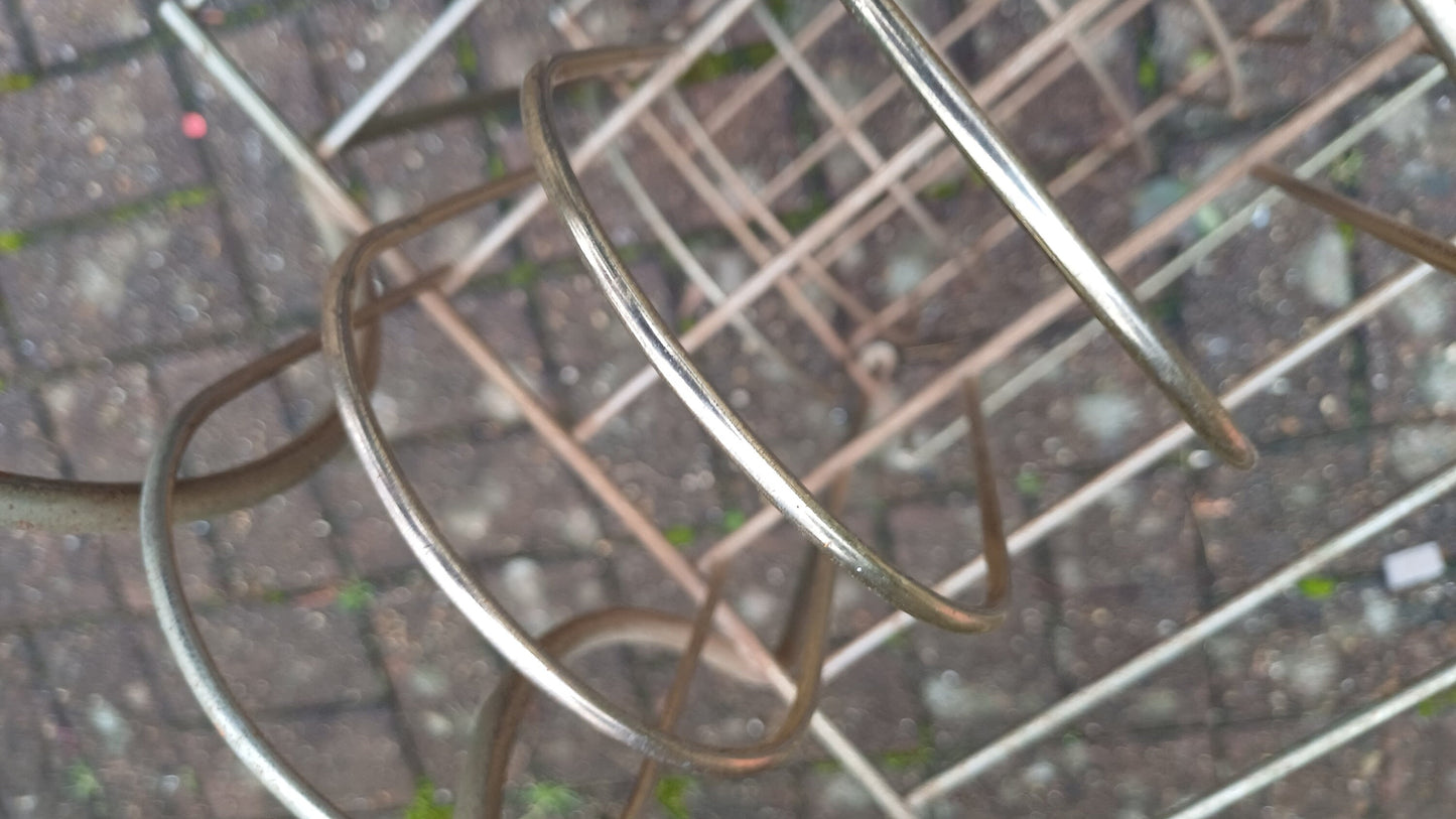 A Superb Vintage Retro 1960s 12 inch LP Metal Record Rack