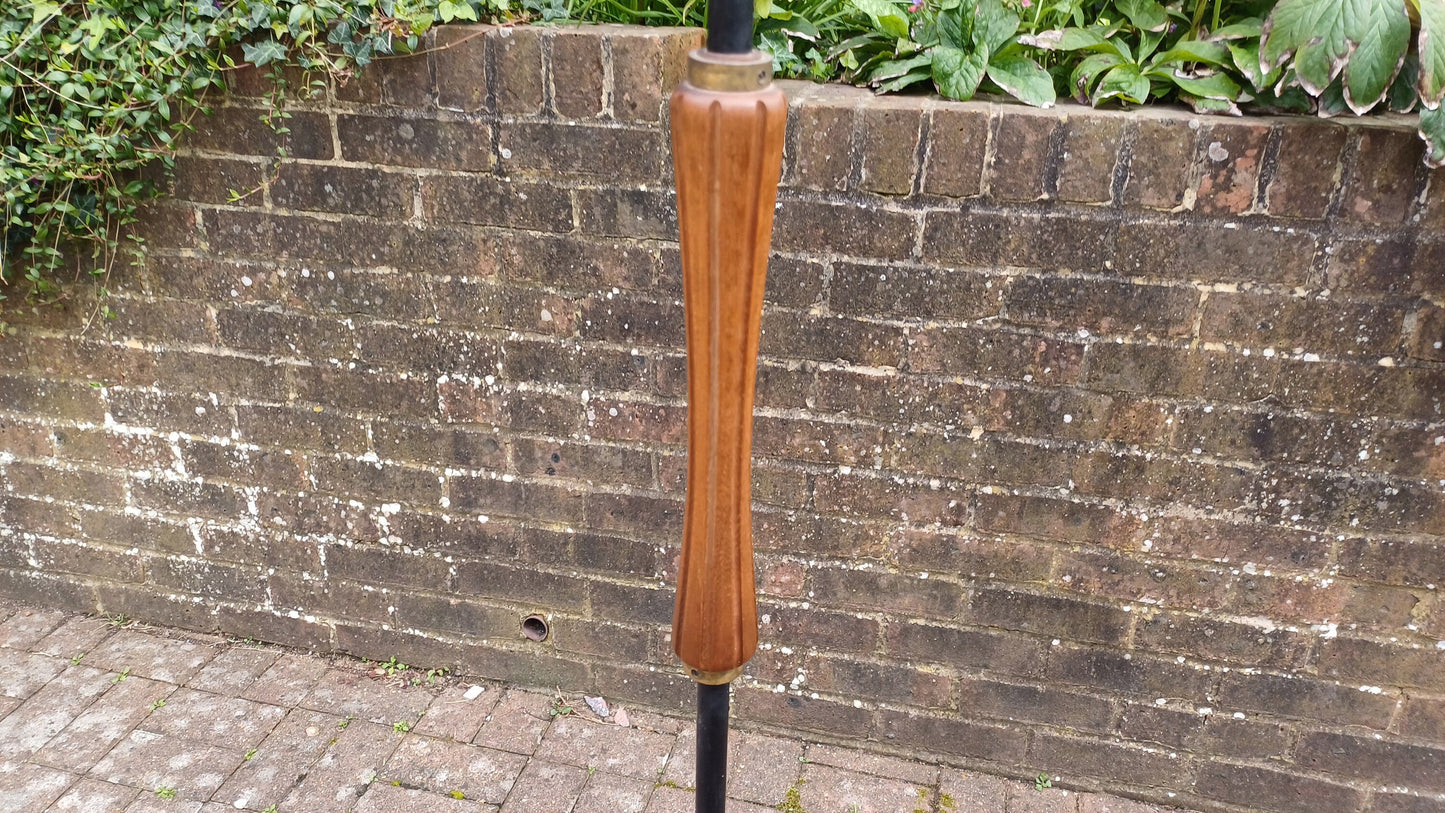 Superb Vintage Retro Metal and Wood Standard Lamp