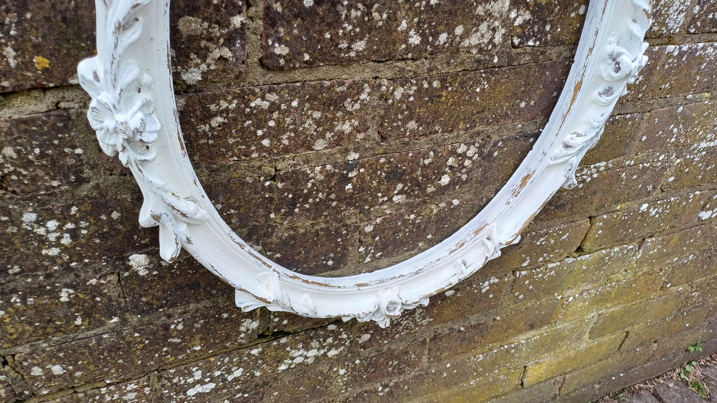 Vintage Painted Ornate Chunky 60s 70s Picture Display Frame Farrow and Ball Gold Highlights