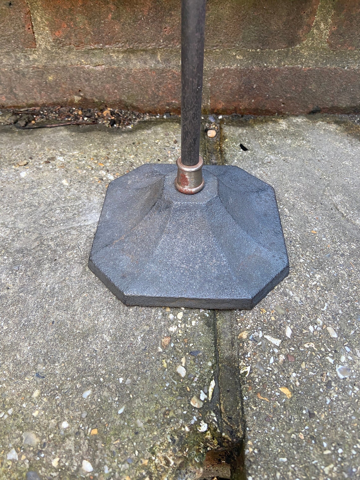 Antique style wood and metal hat stand, hat holder, jewellery stand, necklace holder - adjustable height