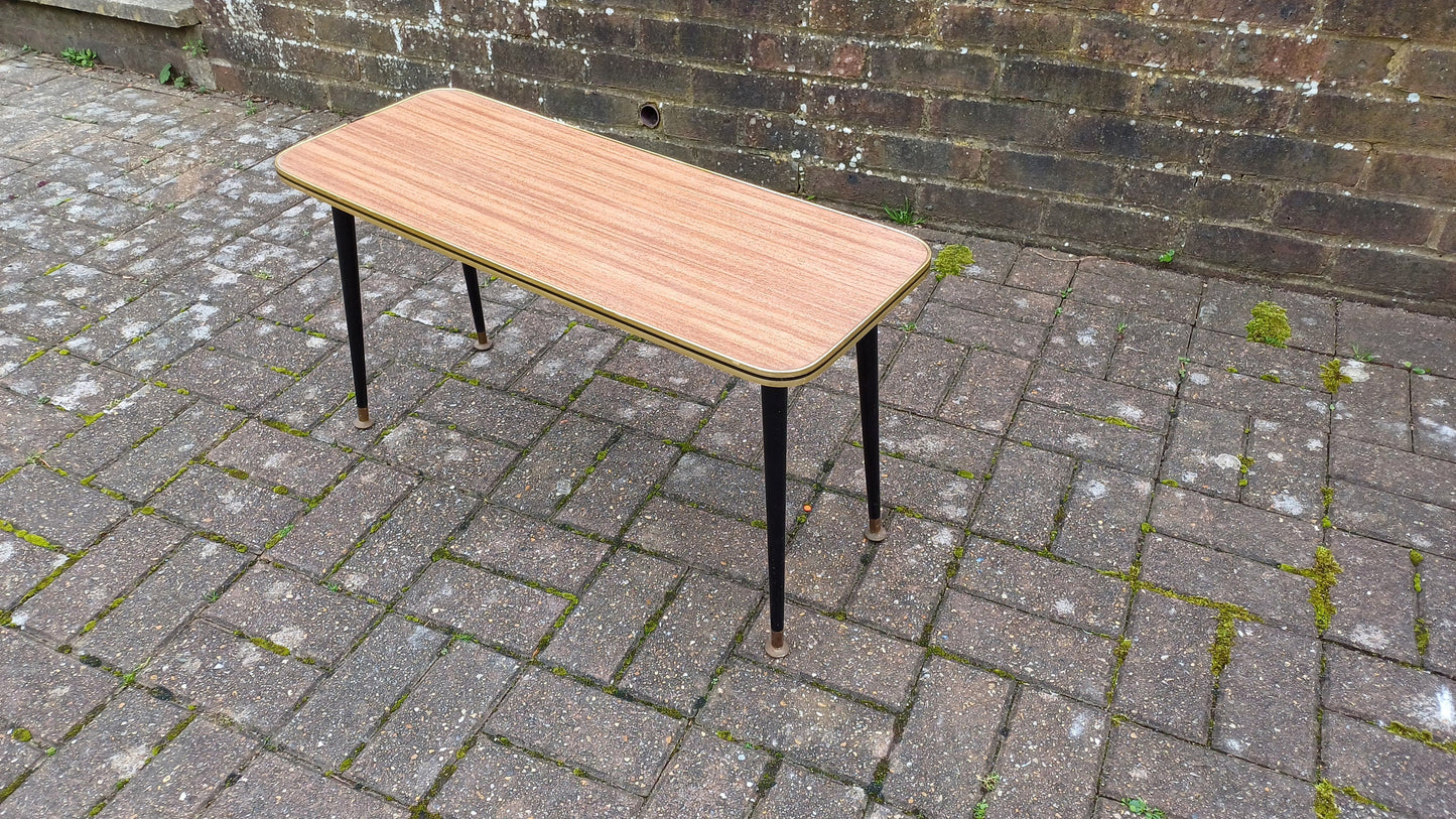 Classic Vintage Retro Coffee Table Melamine Top and Atomic Legs Made by ‘Newiste’ Manchester