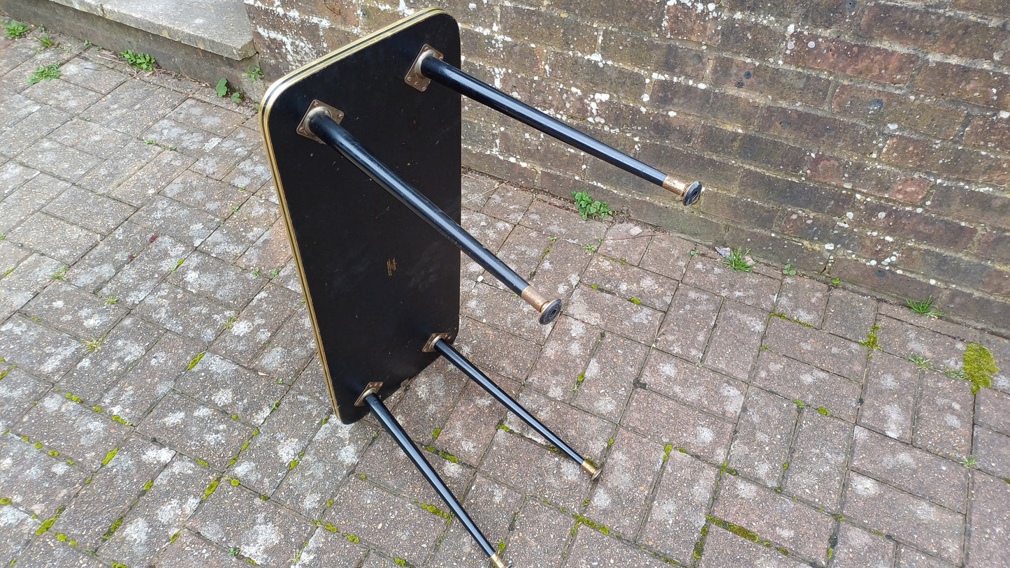 Classic Vintage Retro Coffee Table Melamine Top and Atomic Legs Made by ‘Newiste’ Manchester