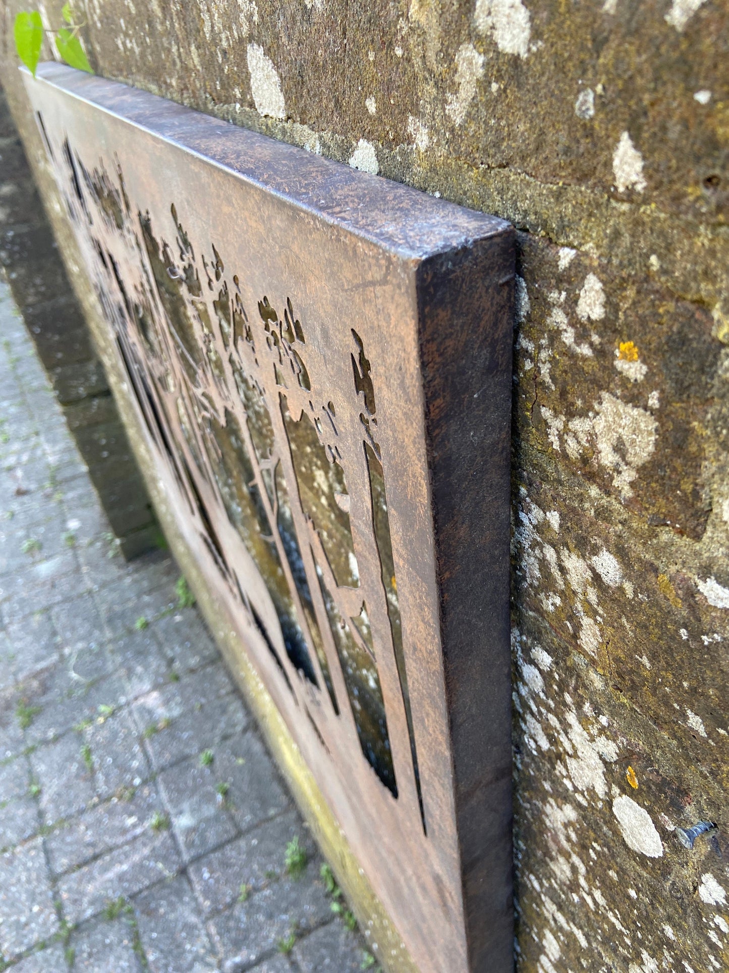 Attractive Rusty Metal Wall Art - Wall Decor - Metalware - Highlands, Scotland scene, Stag - indoors outdoors metal art