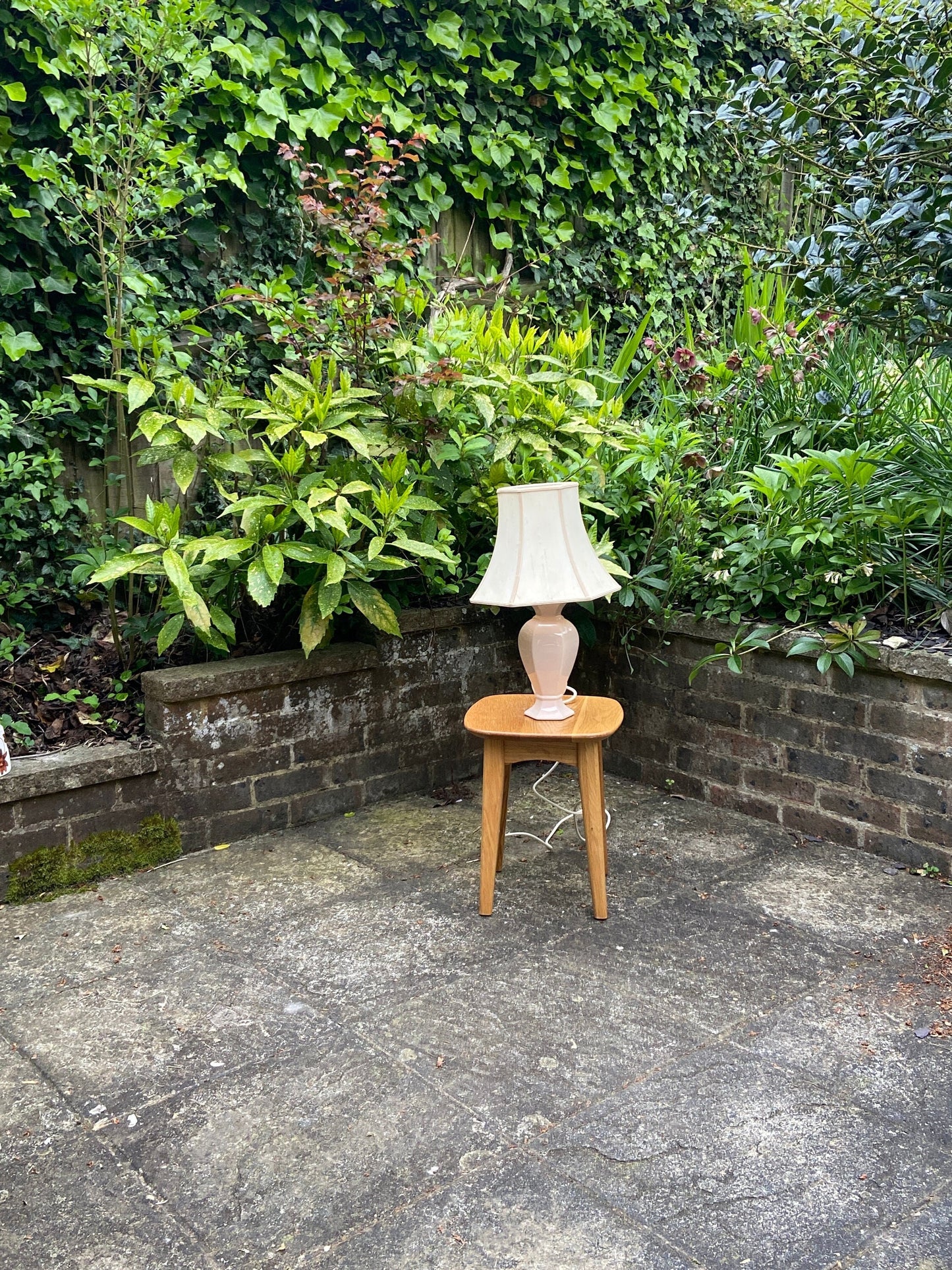 baby pink m&s st michael lamp and shade