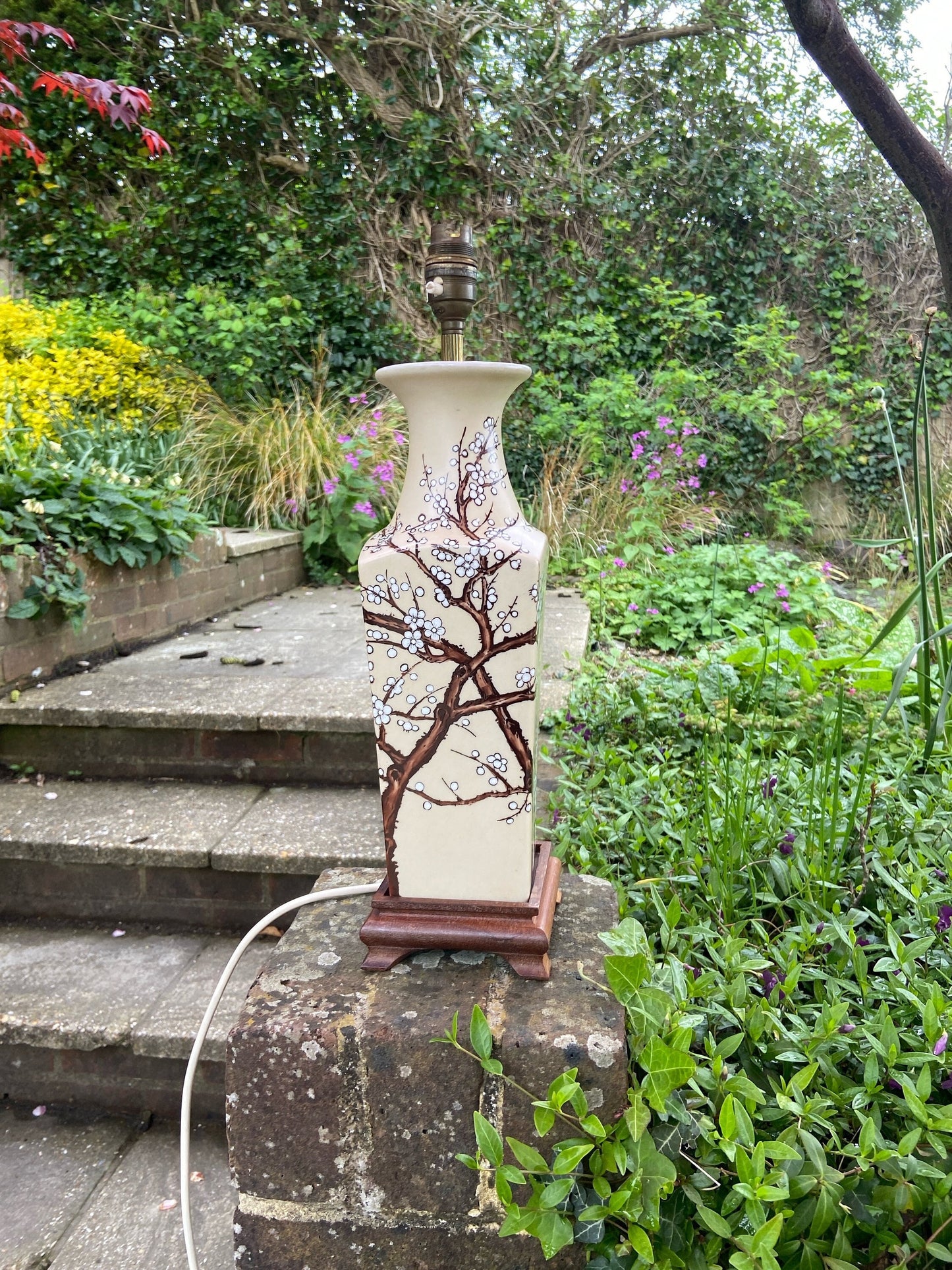 oriental chinese square table lamp
