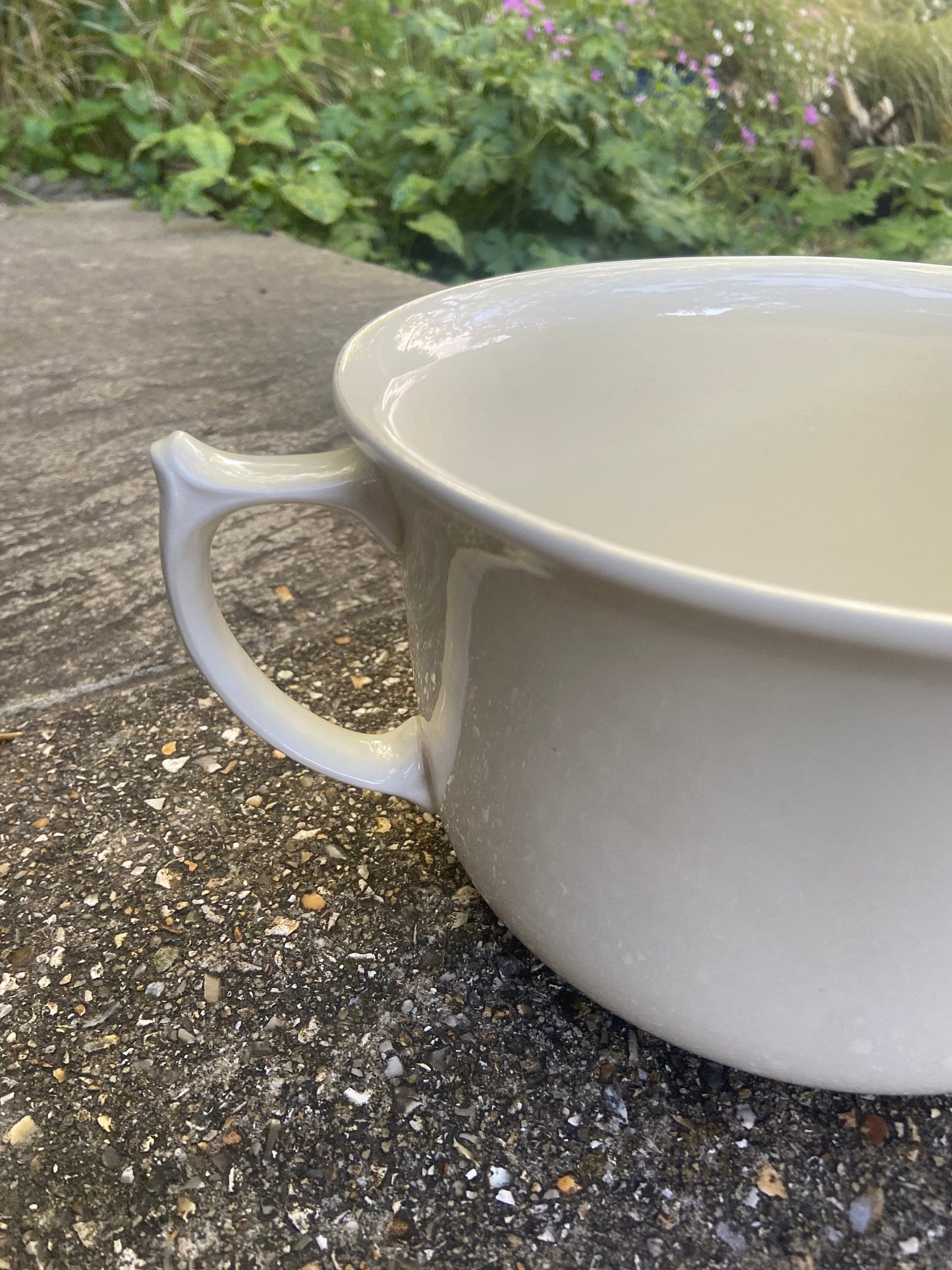 Vintage Chamber Pot, Indoor Planter, Po! Potty, antique pot, china plant pot, ceramic potty, indoor planter 1920s 30s