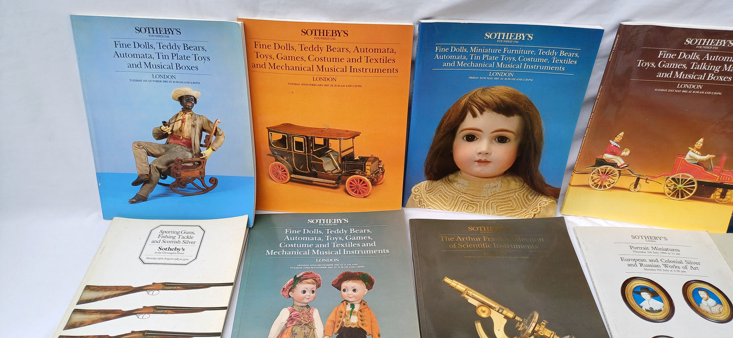 Collection Set of Vintage 80s Quality Sotheby Lot Catalogues and Collector Magazines