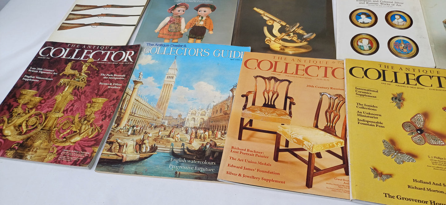 Collection Set of Vintage 80s Quality Sotheby Lot Catalogues and Collector Magazines