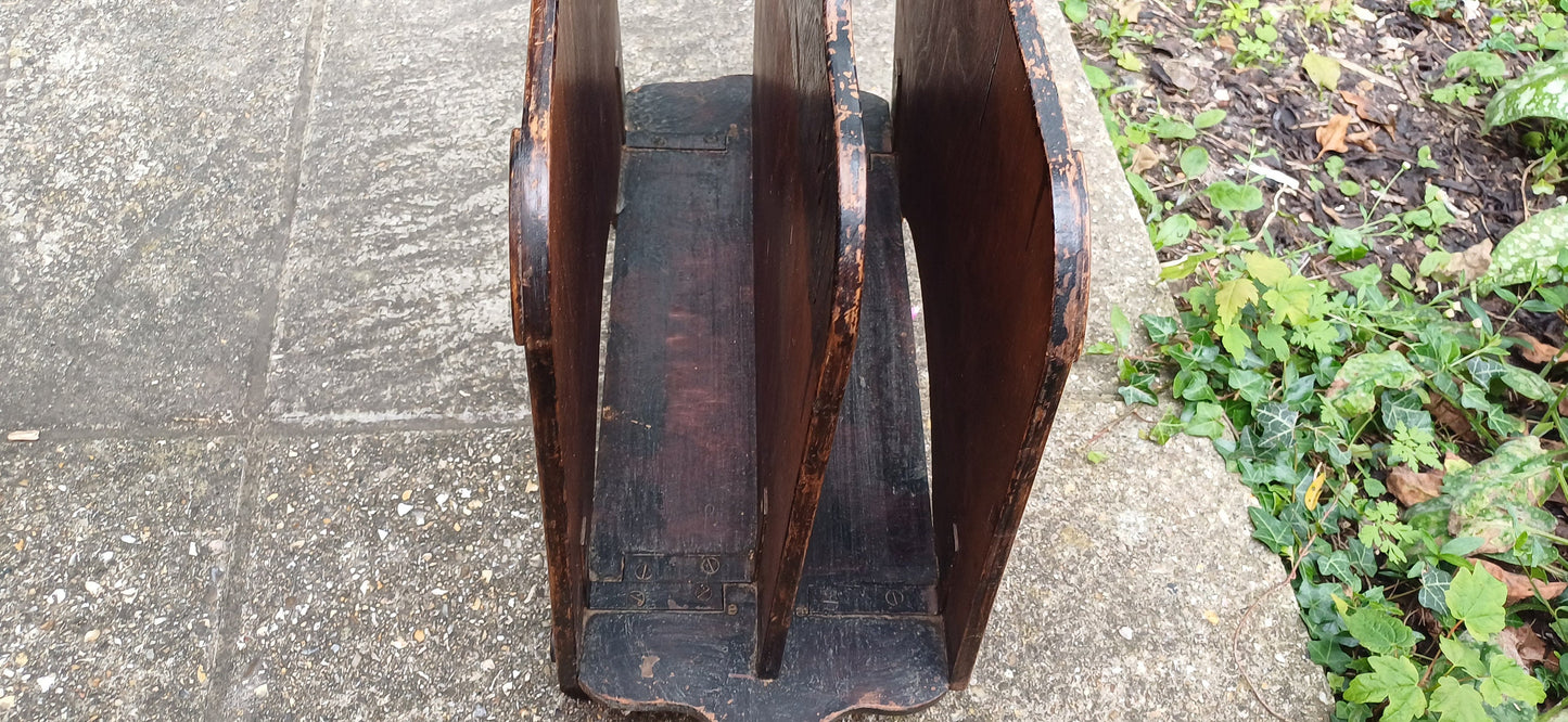 Vintage Early 20th Century Magazine Rack Storage. Decorative.