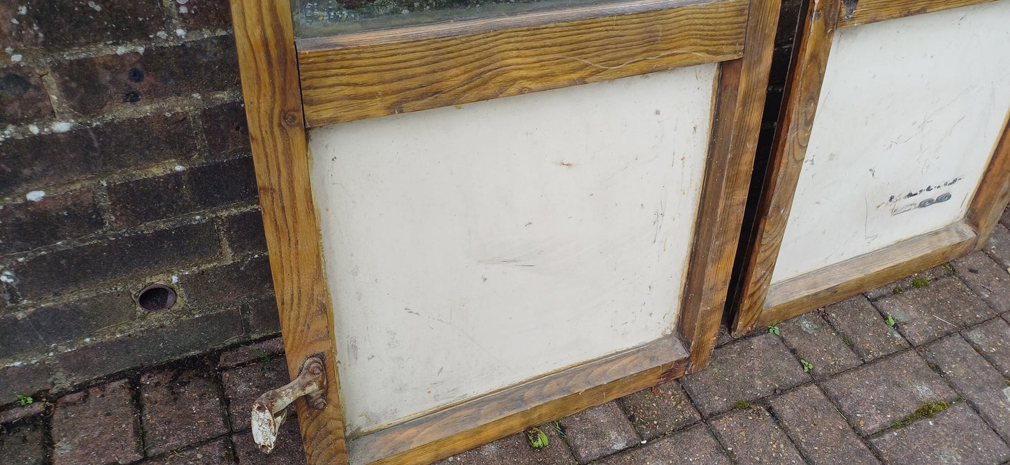 Pair of Classic Iconic Vintage Morris Minor Elm Back Doors Automobilia Statement Decoration.