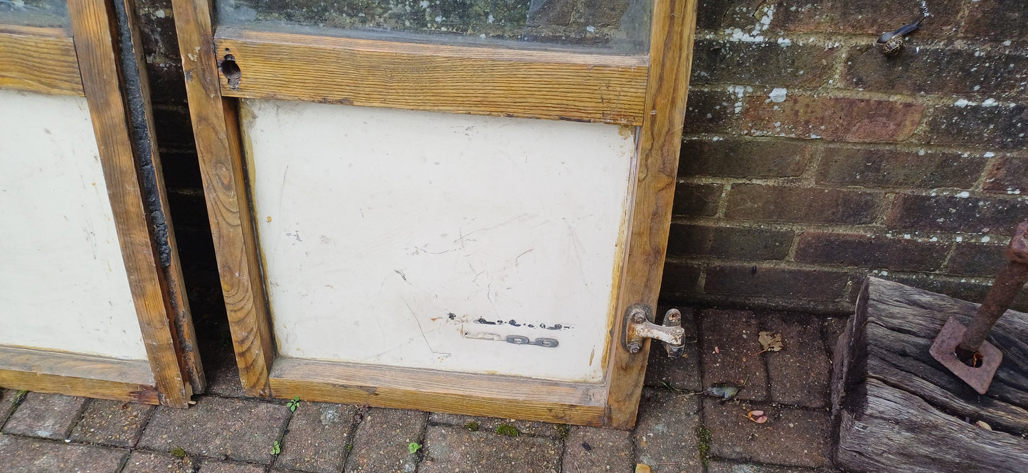 Pair of Classic Iconic Vintage Morris Minor Elm Back Doors Automobilia Statement Decoration.